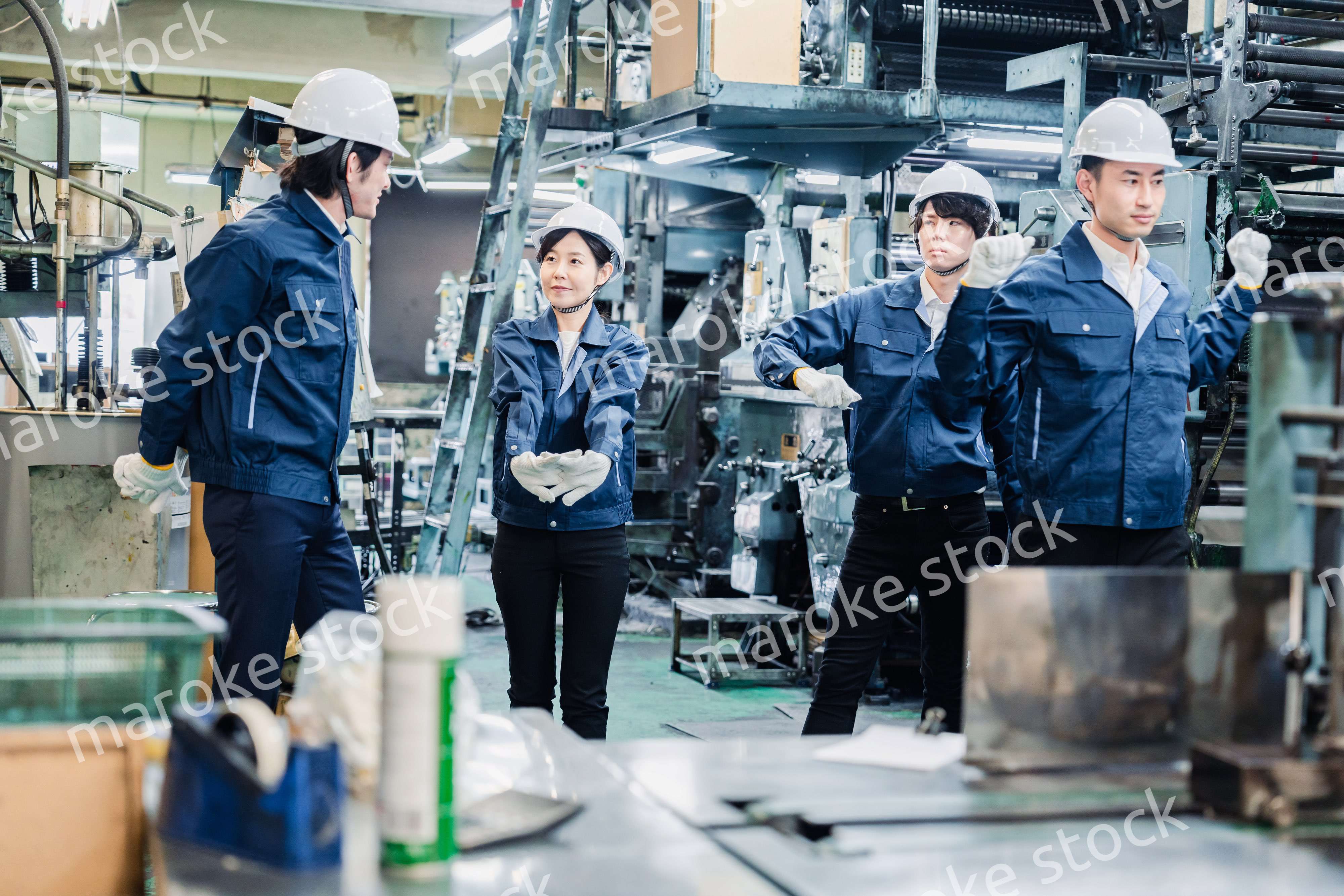 現場で働く人々