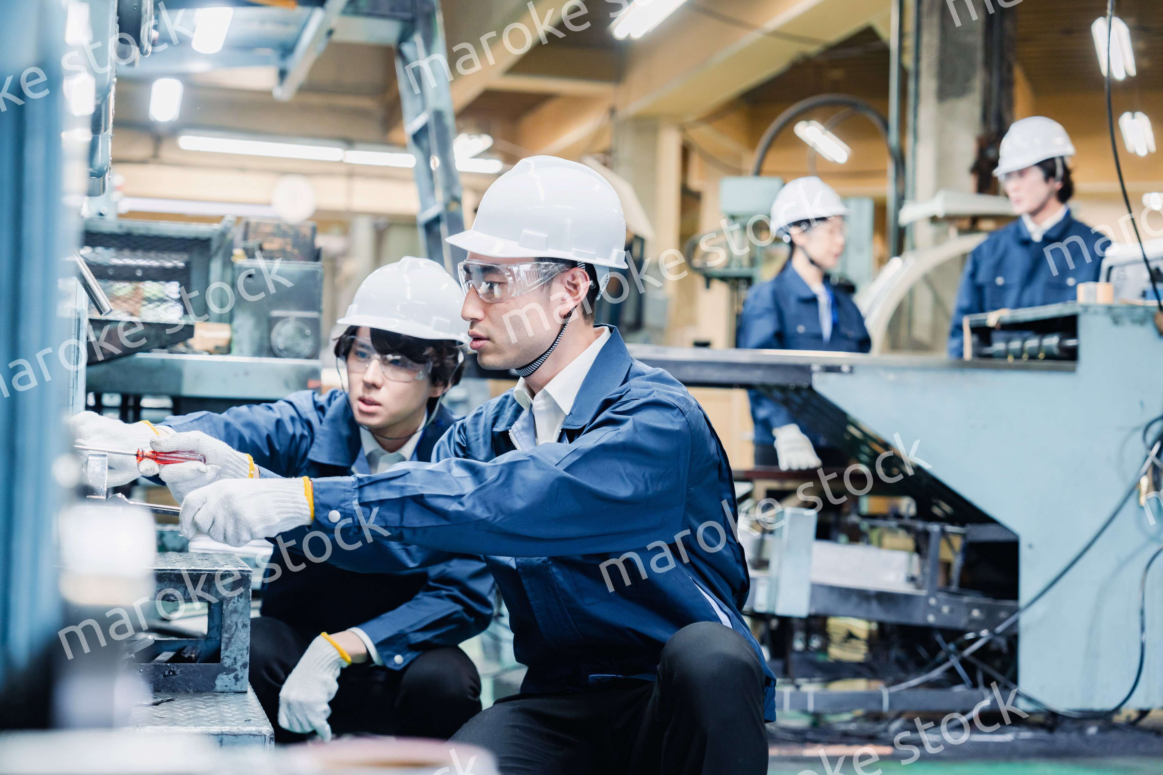 現場で働く人々