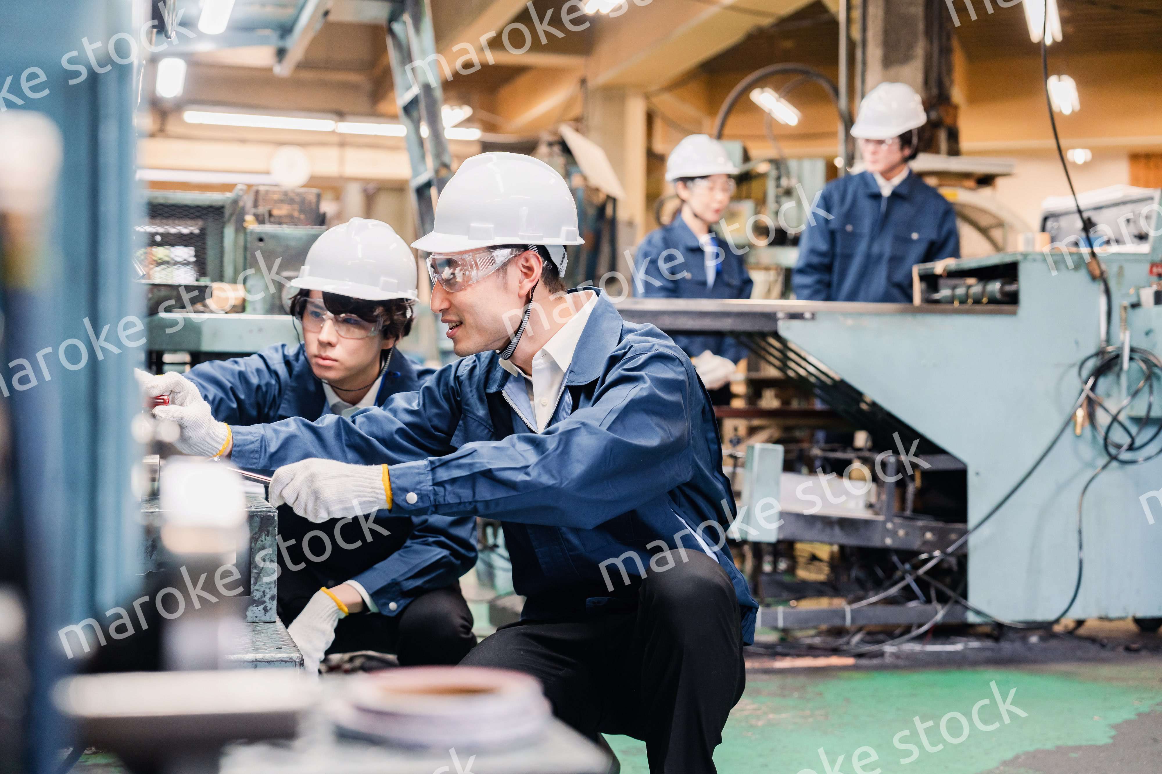 現場で働く人々