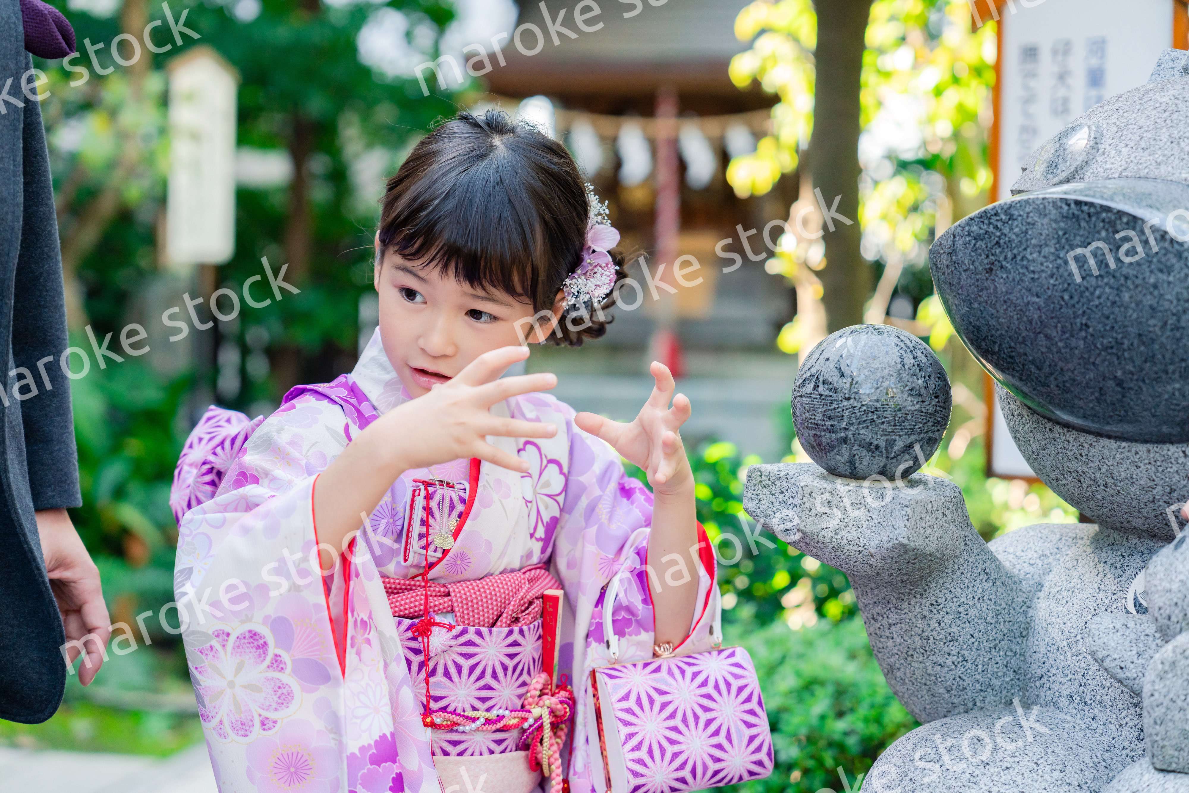 着物姿の女の子（七五三）