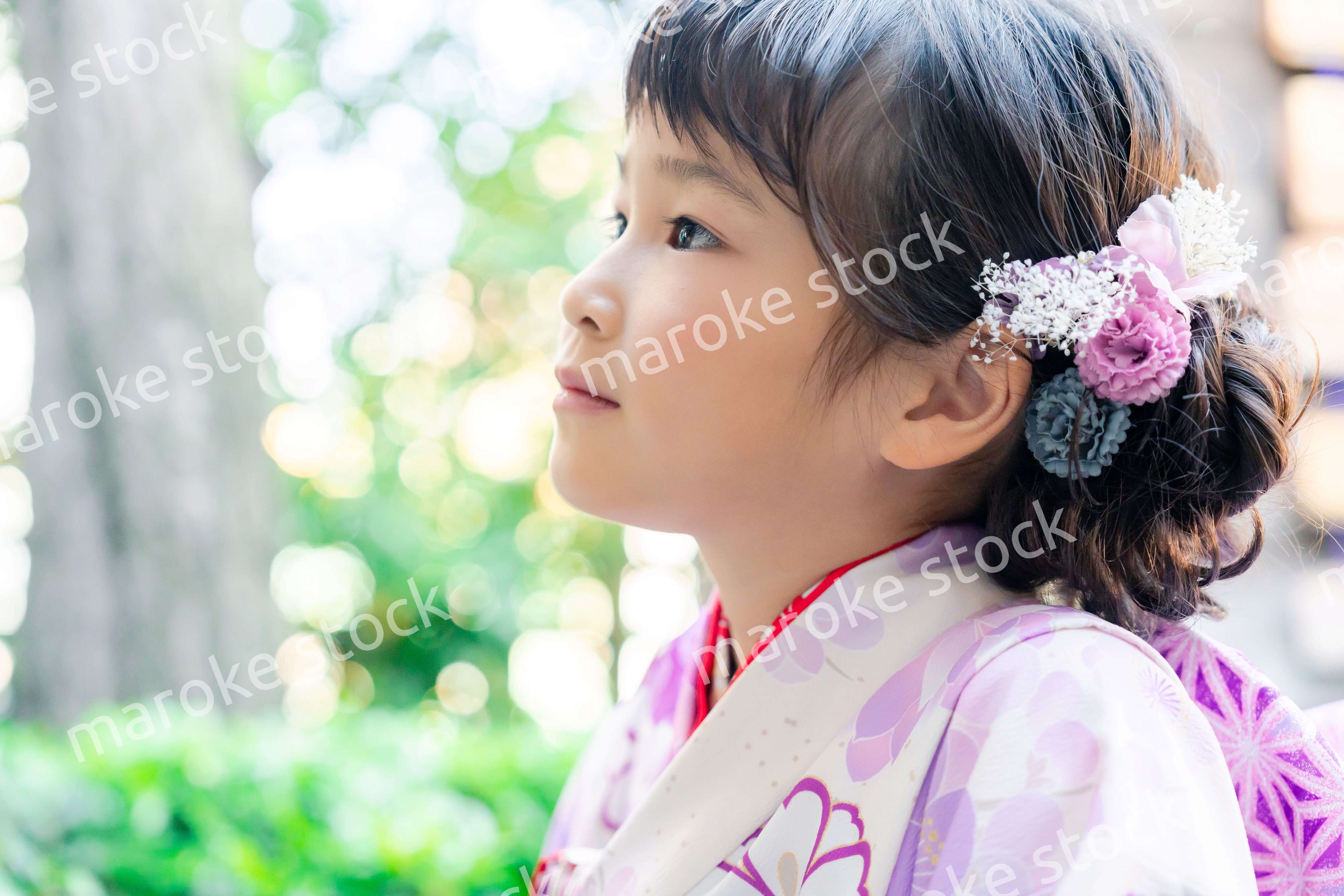 着物姿の女の子（七五三）