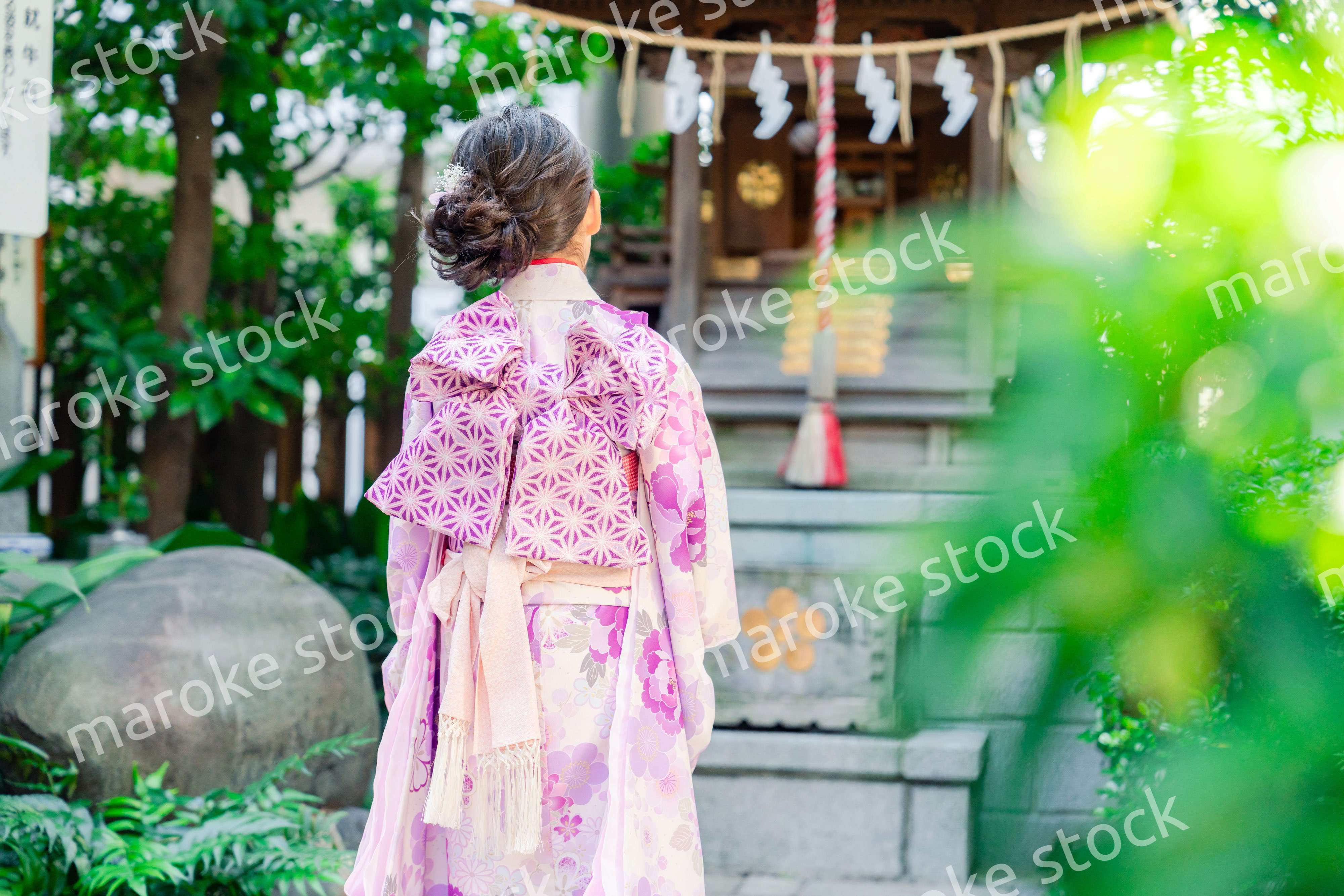 着物姿の女の子（七五三）