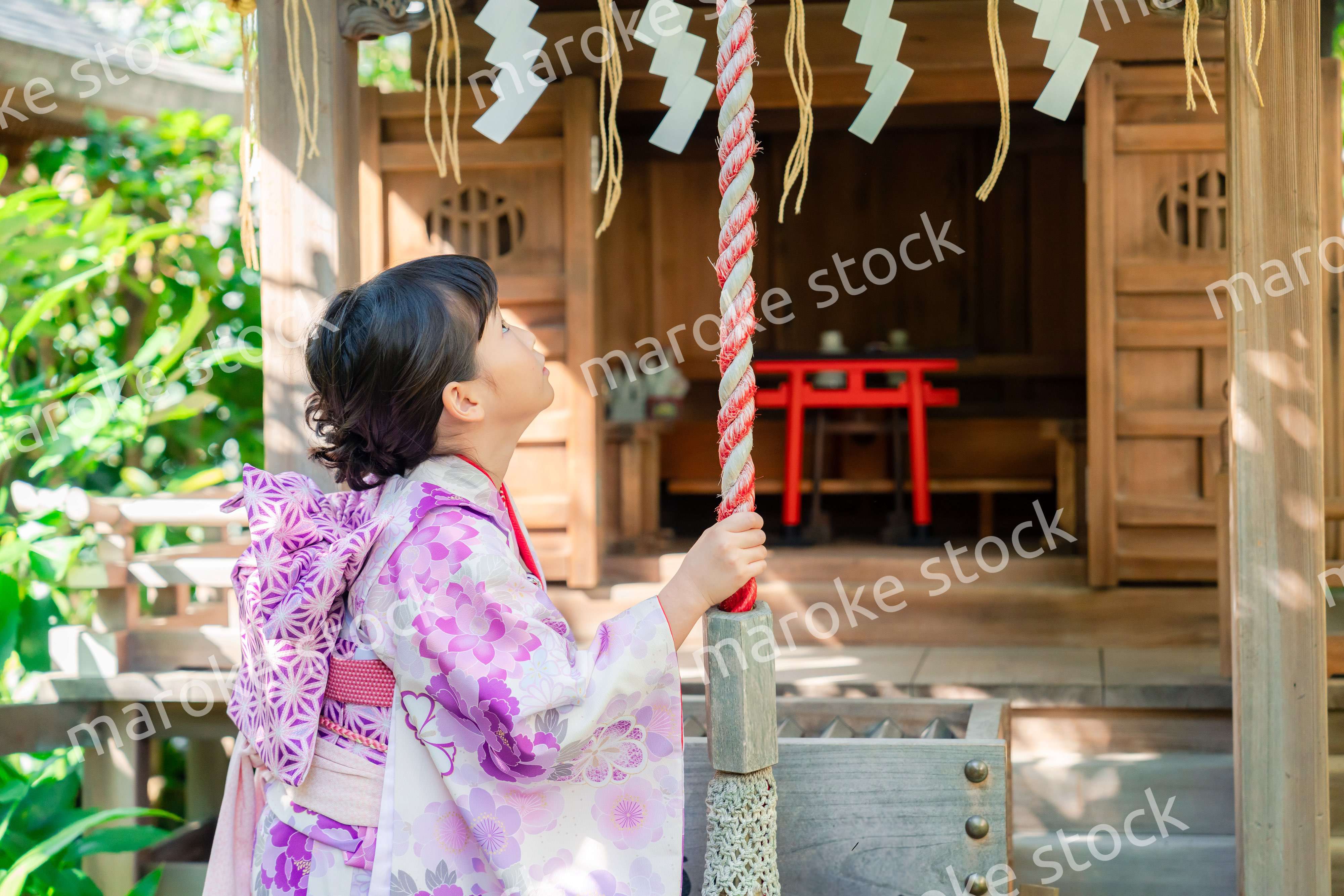 着物姿の女の子（七五三）