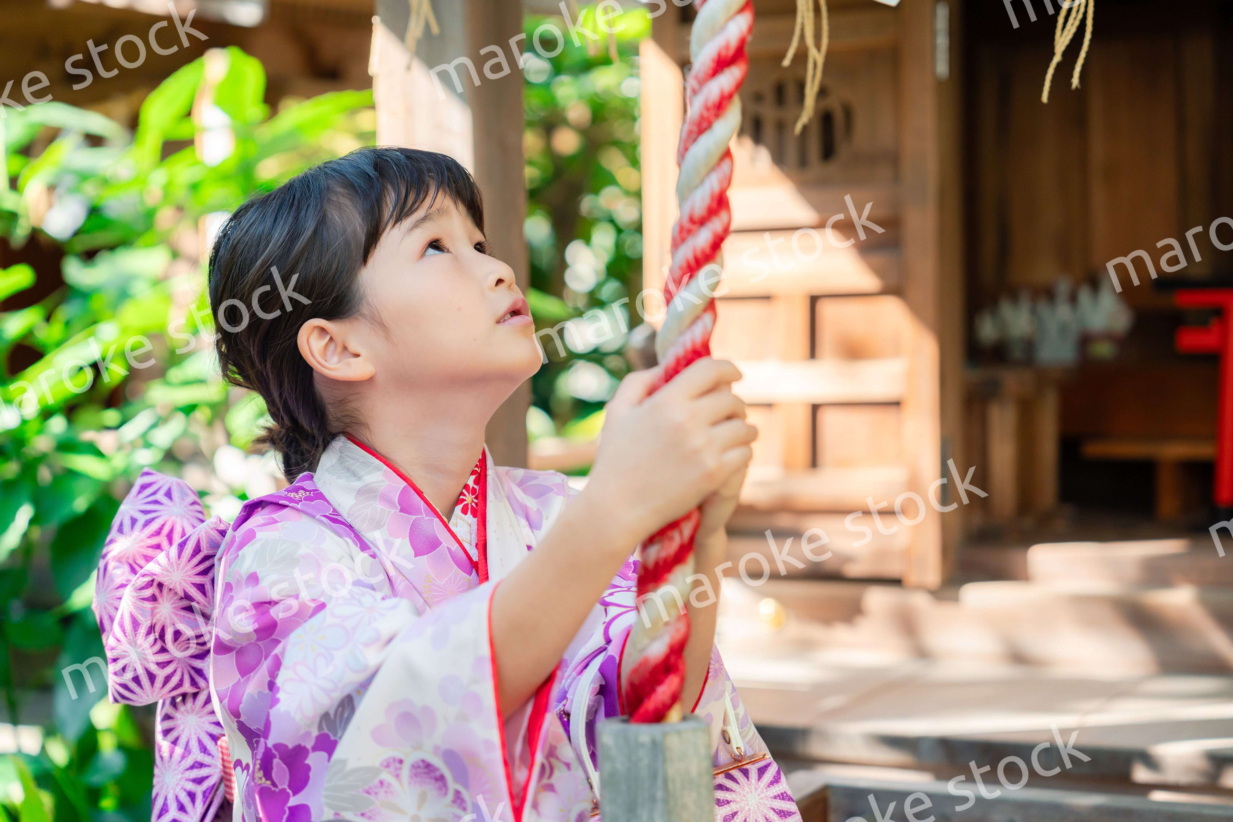 着物姿の女の子（七五三）