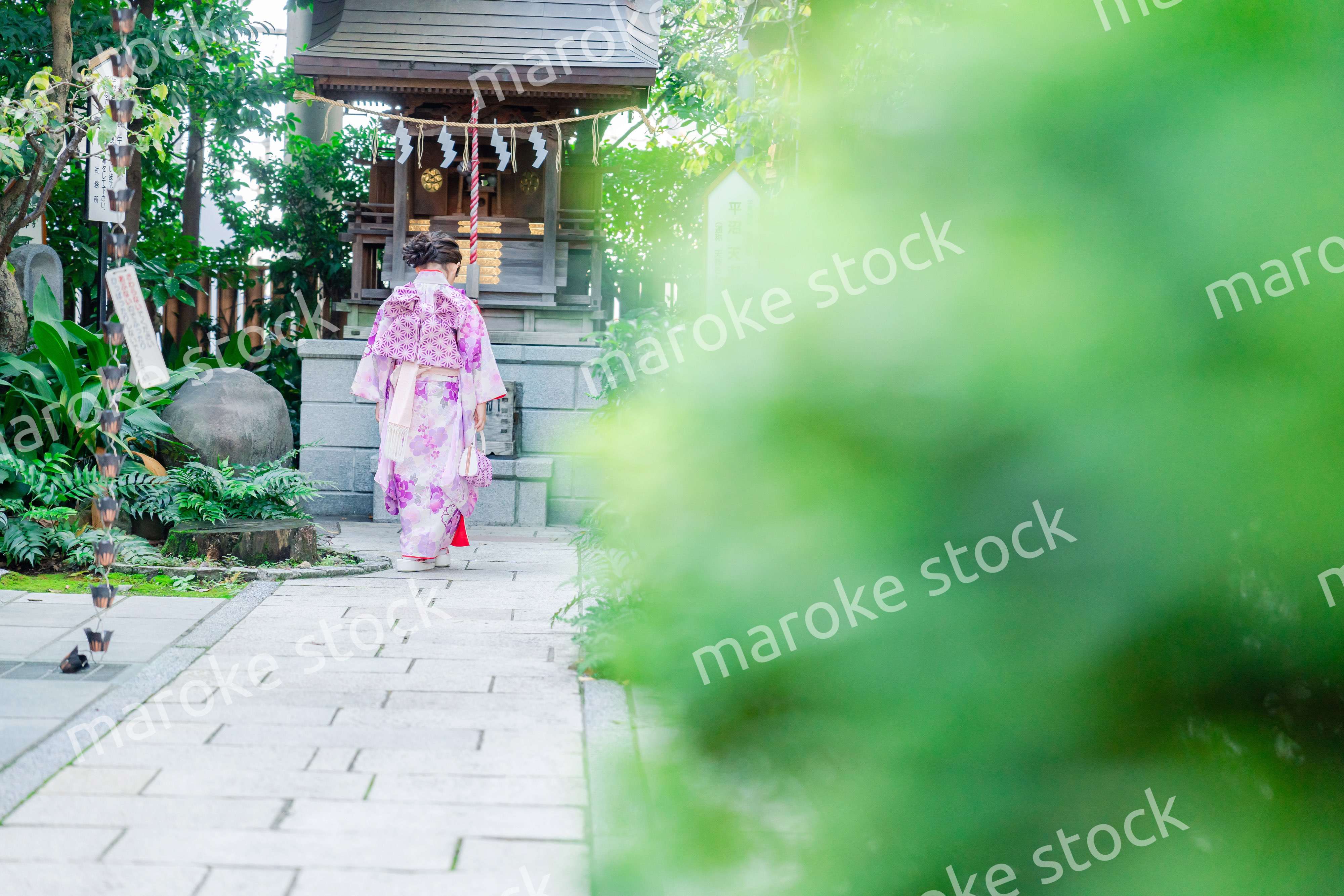 着物姿の女の子（七五三）