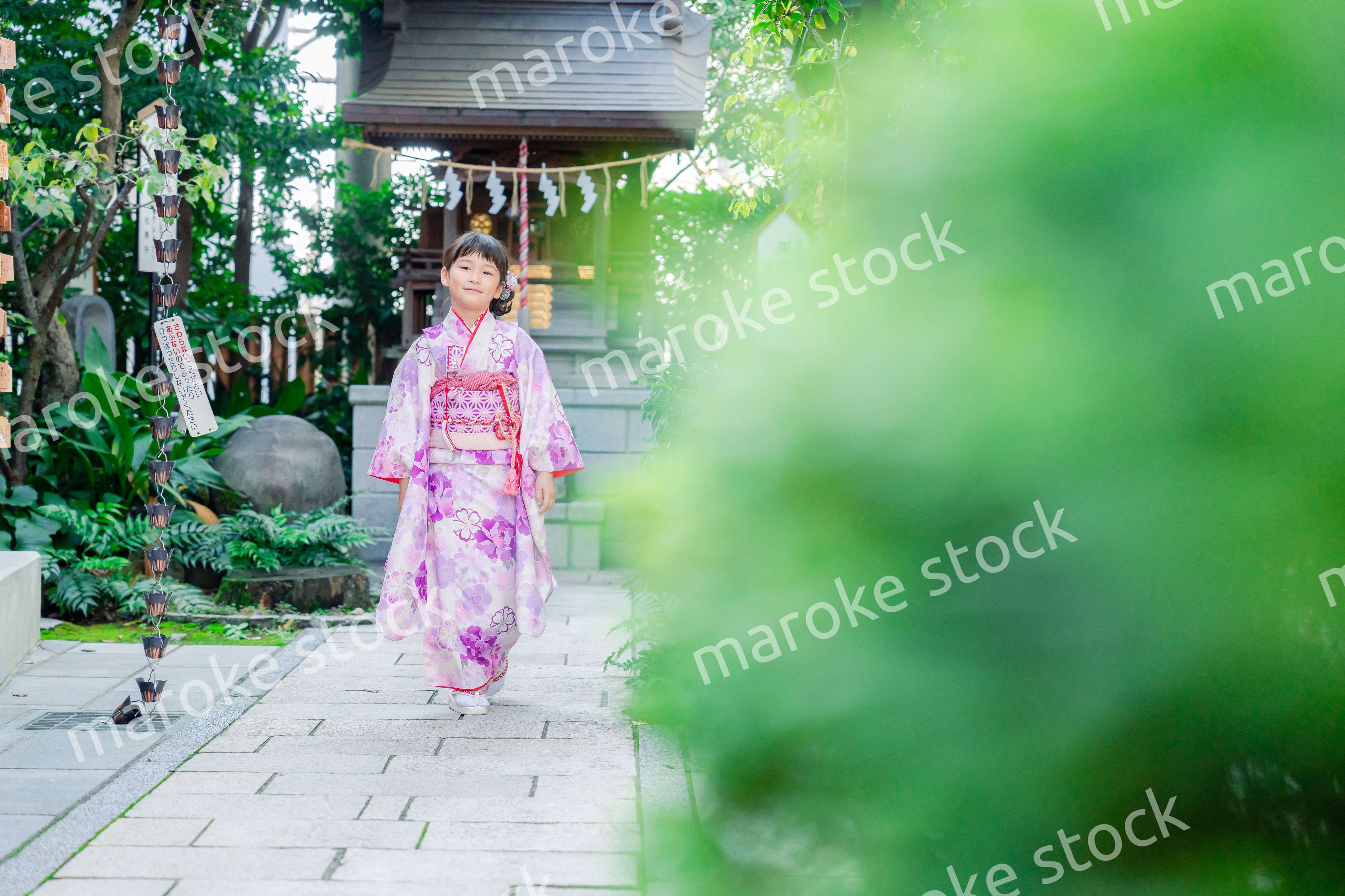 着物姿の女の子（七五三）