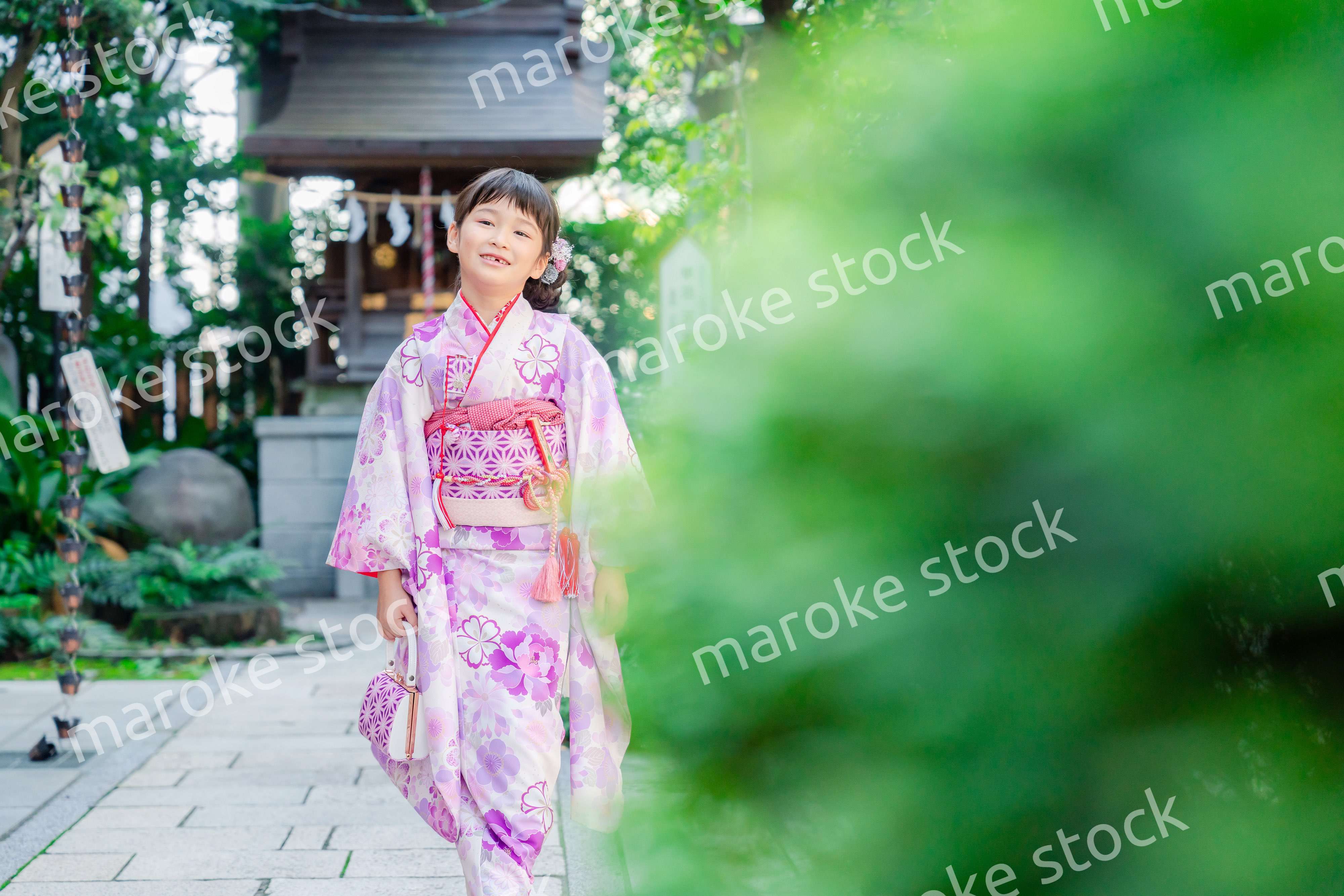 着物姿の女の子（七五三）