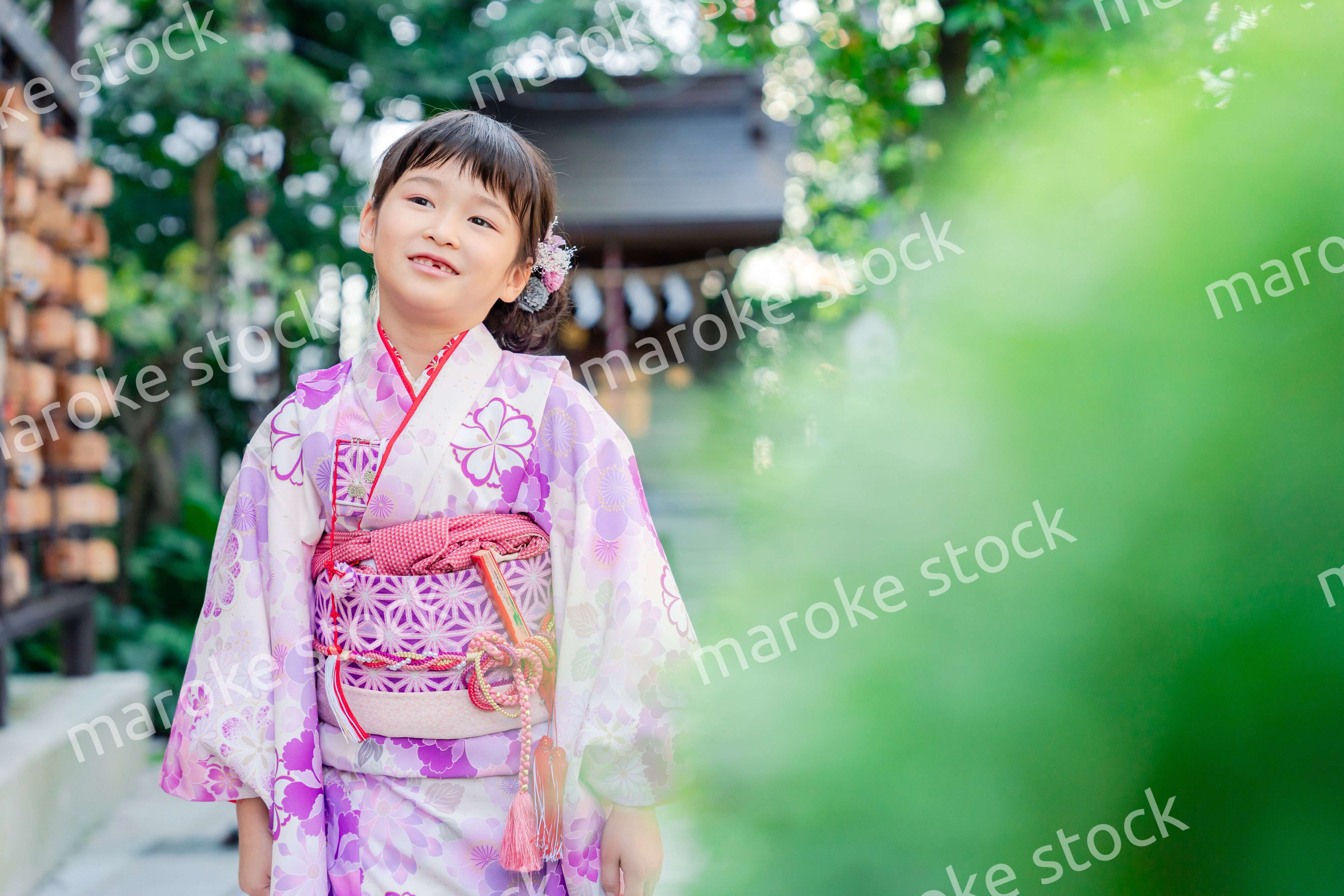 着物姿の女の子（七五三）