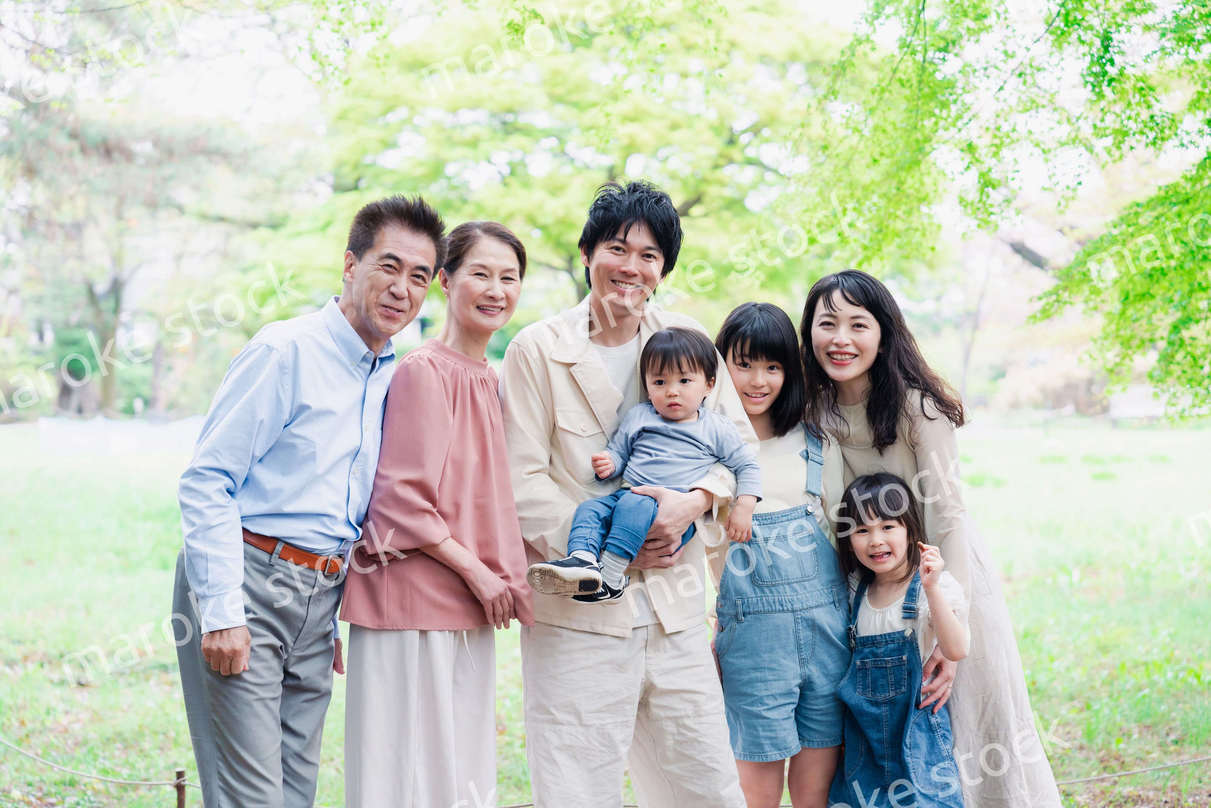 仲の良い3世代ファミリー