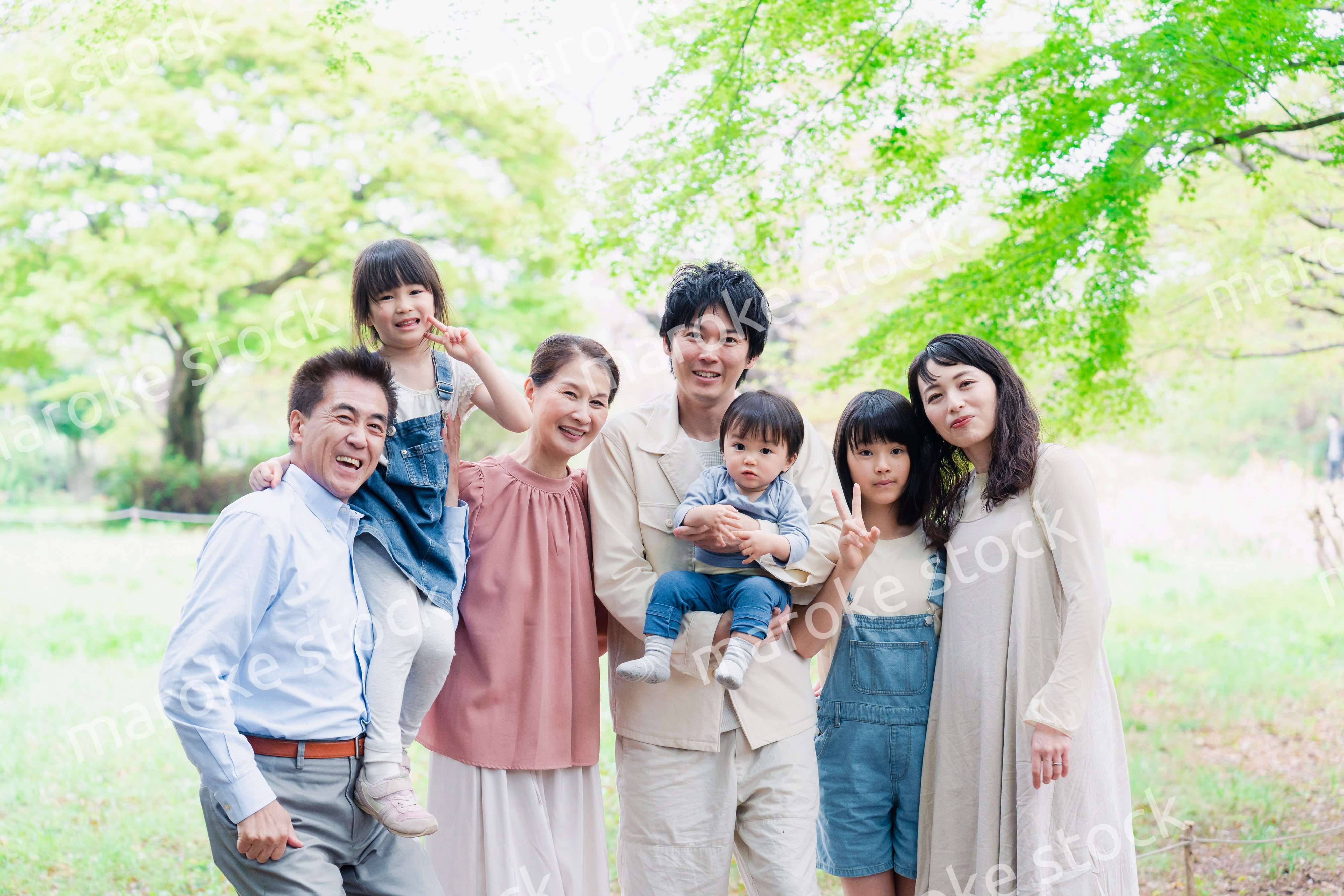 仲の良い3世代ファミリー