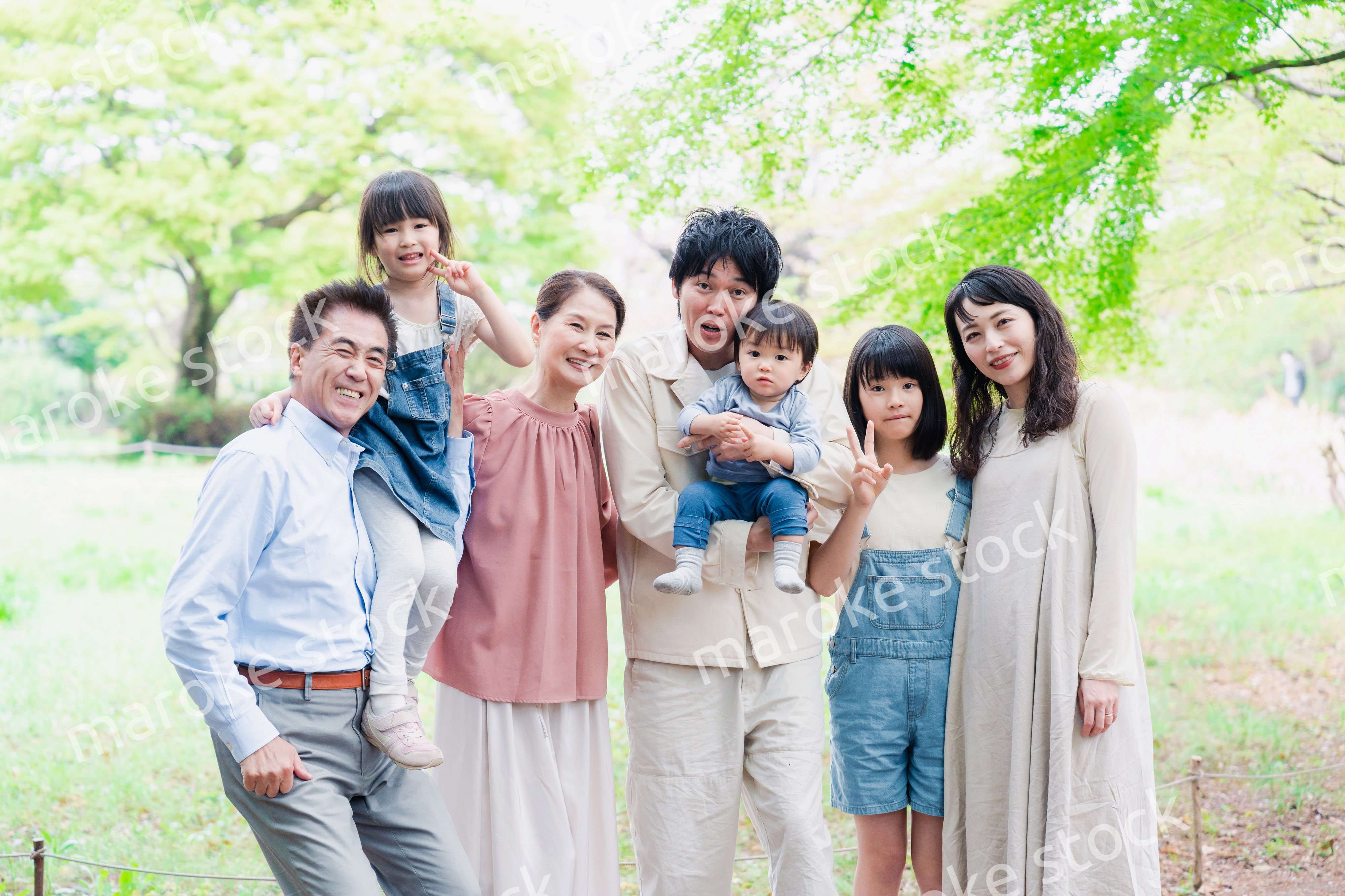 仲の良い3世代ファミリー