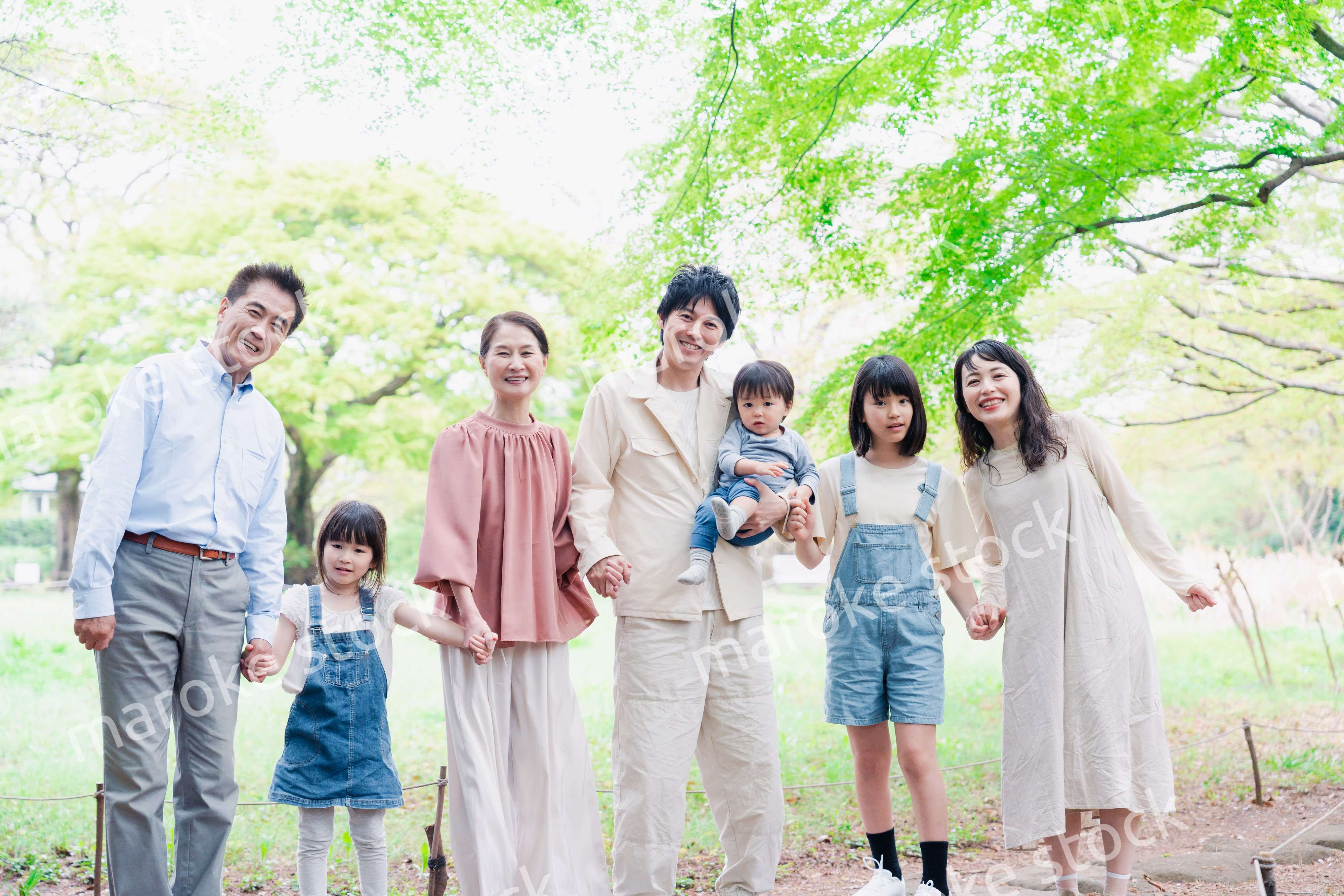 仲の良い3世代ファミリー