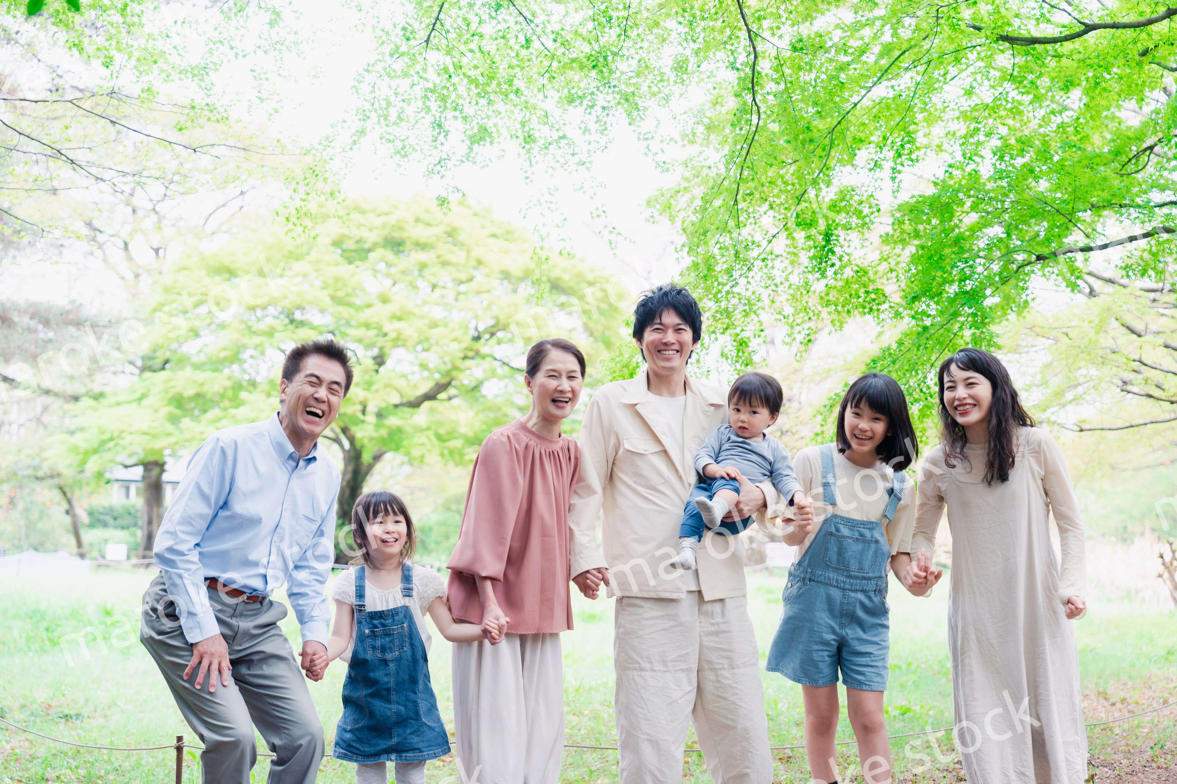 仲の良い3世代ファミリー