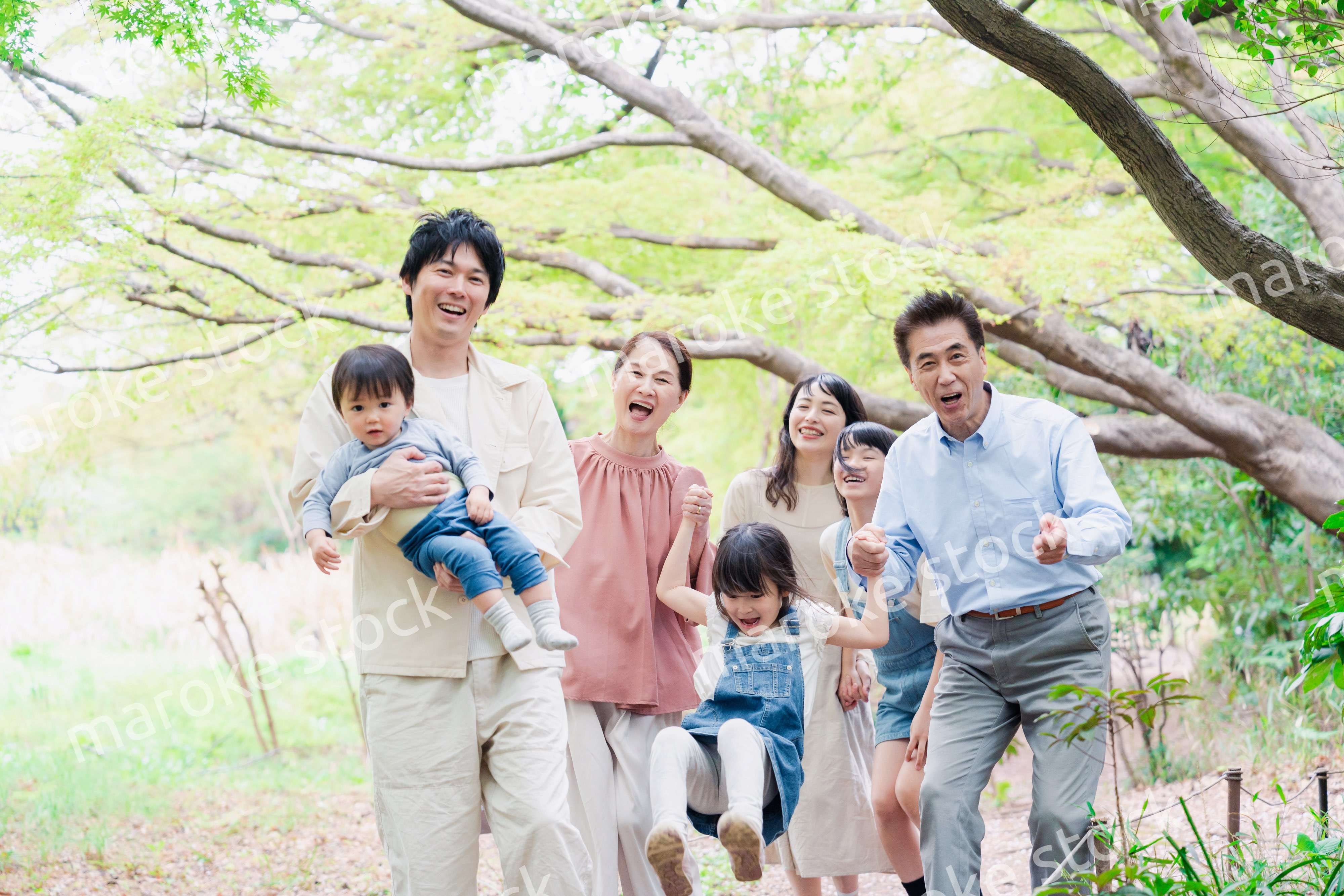 仲の良い3世代ファミリー