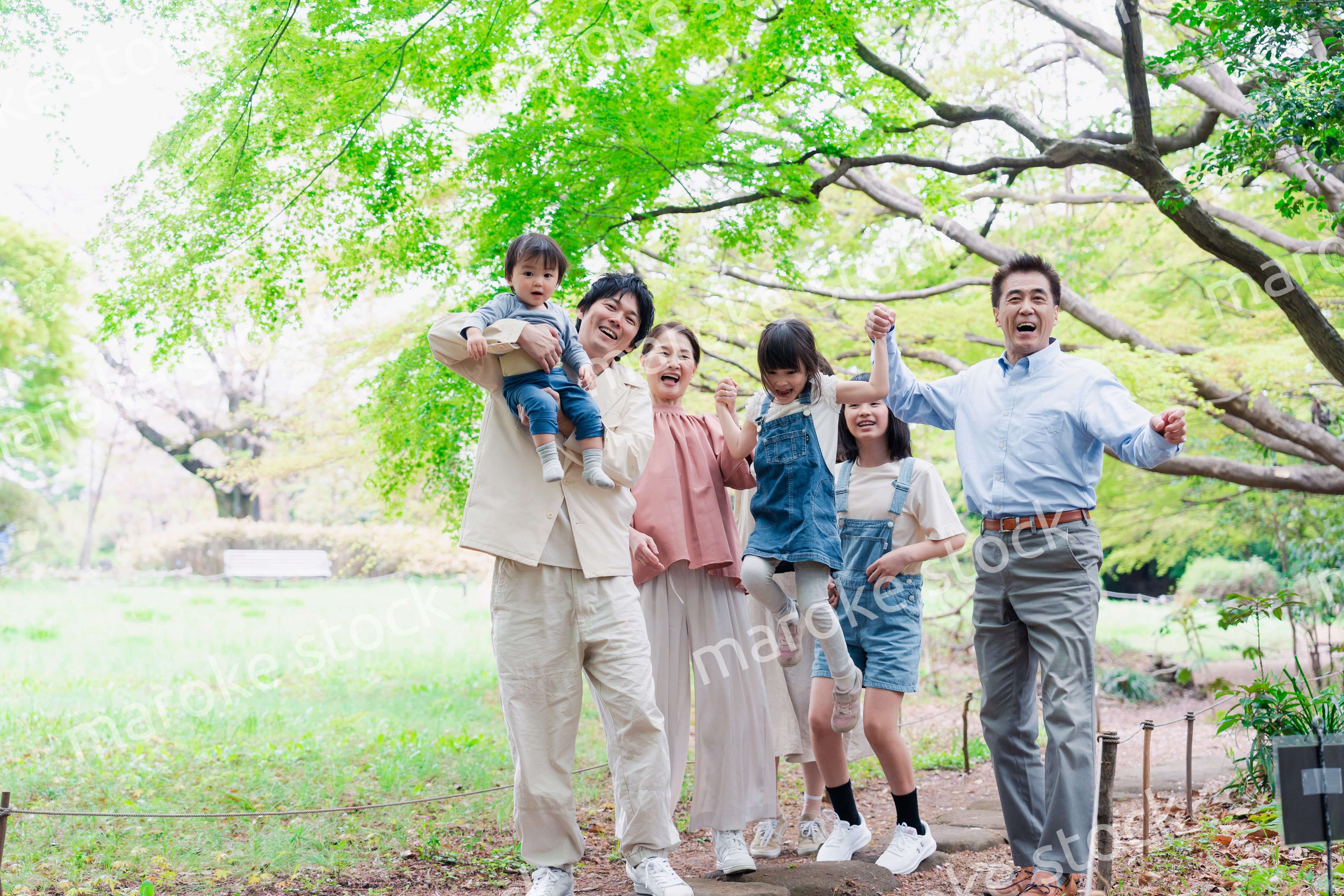 仲の良い3世代ファミリー