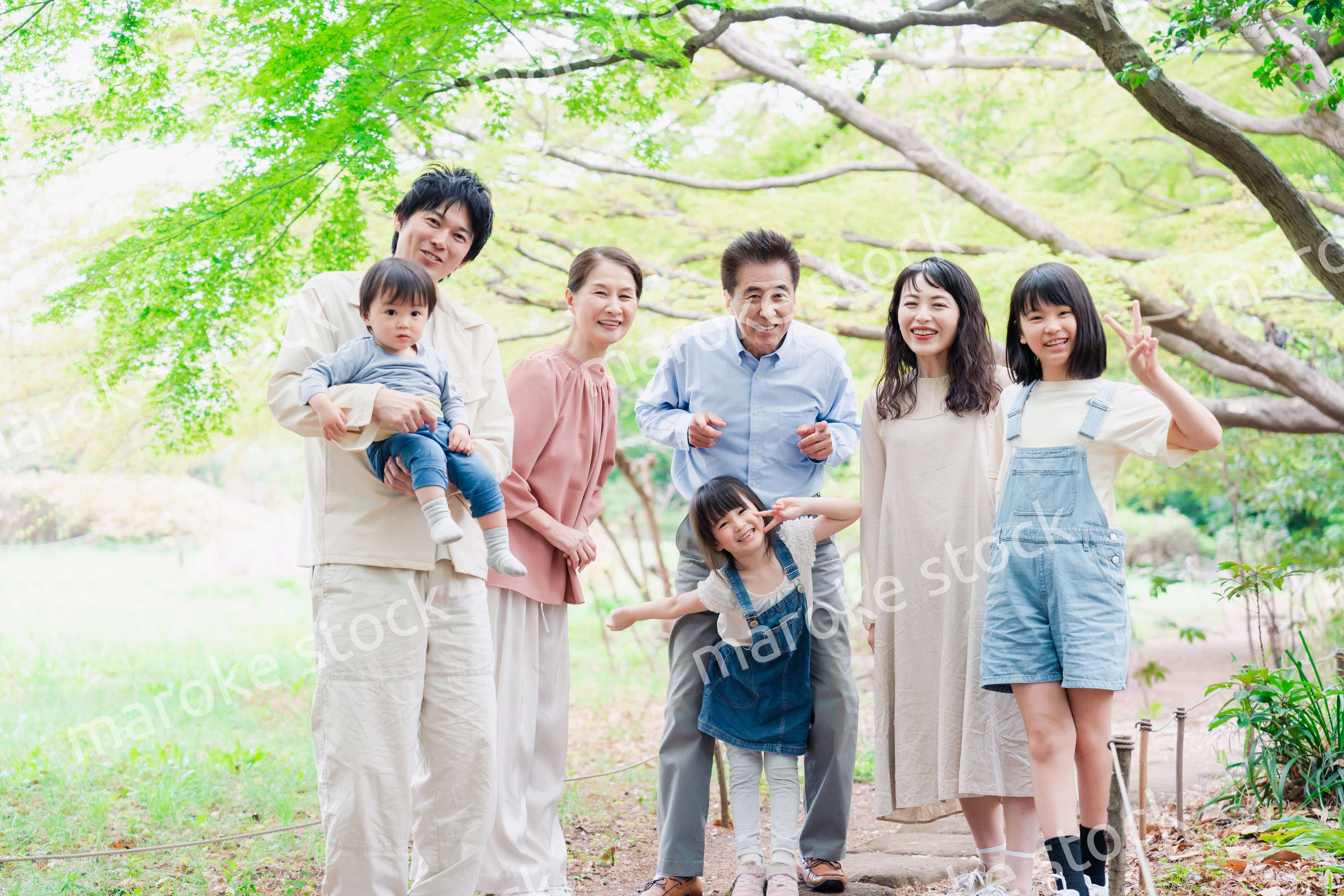 仲の良い3世代ファミリー