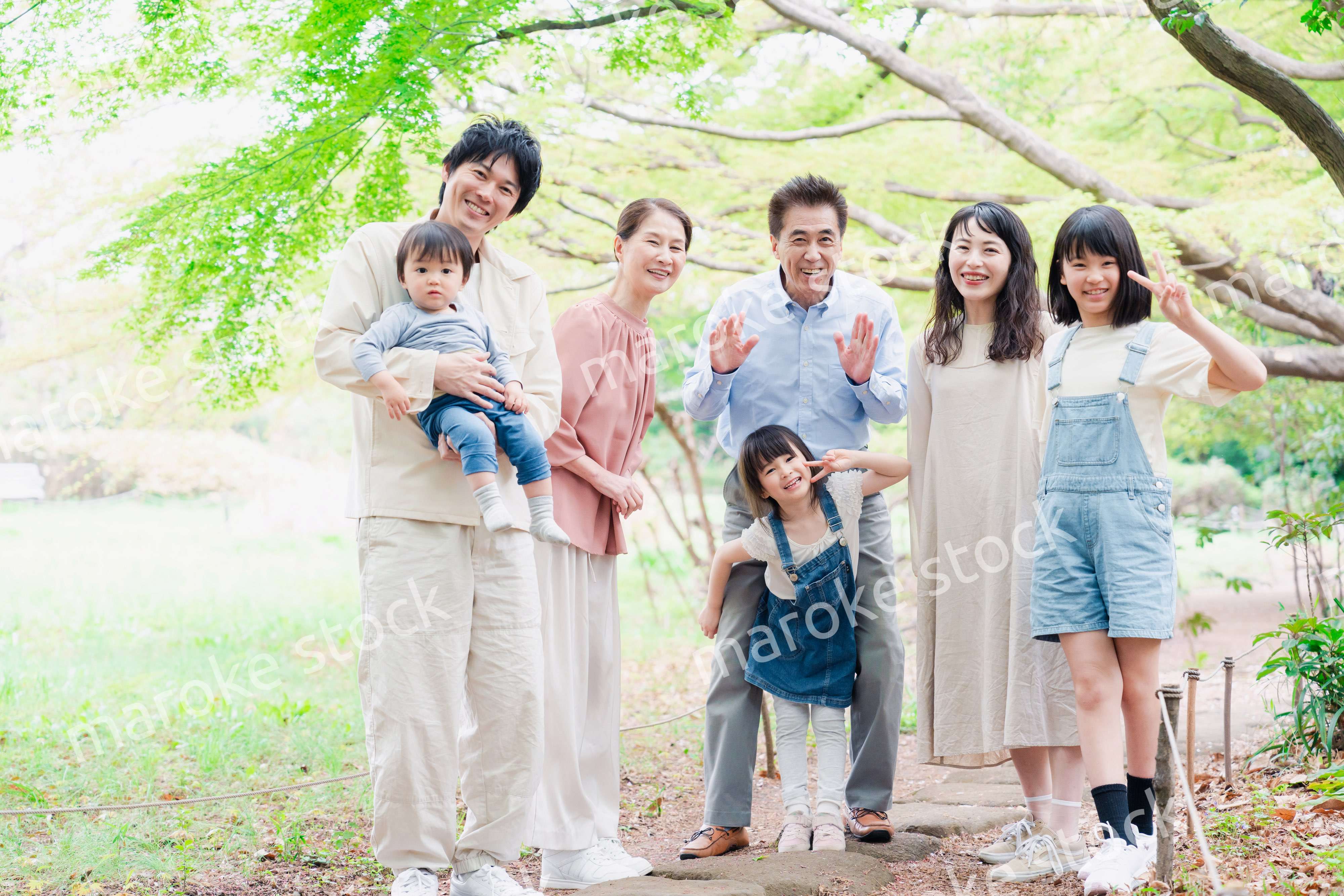 仲の良い3世代ファミリー