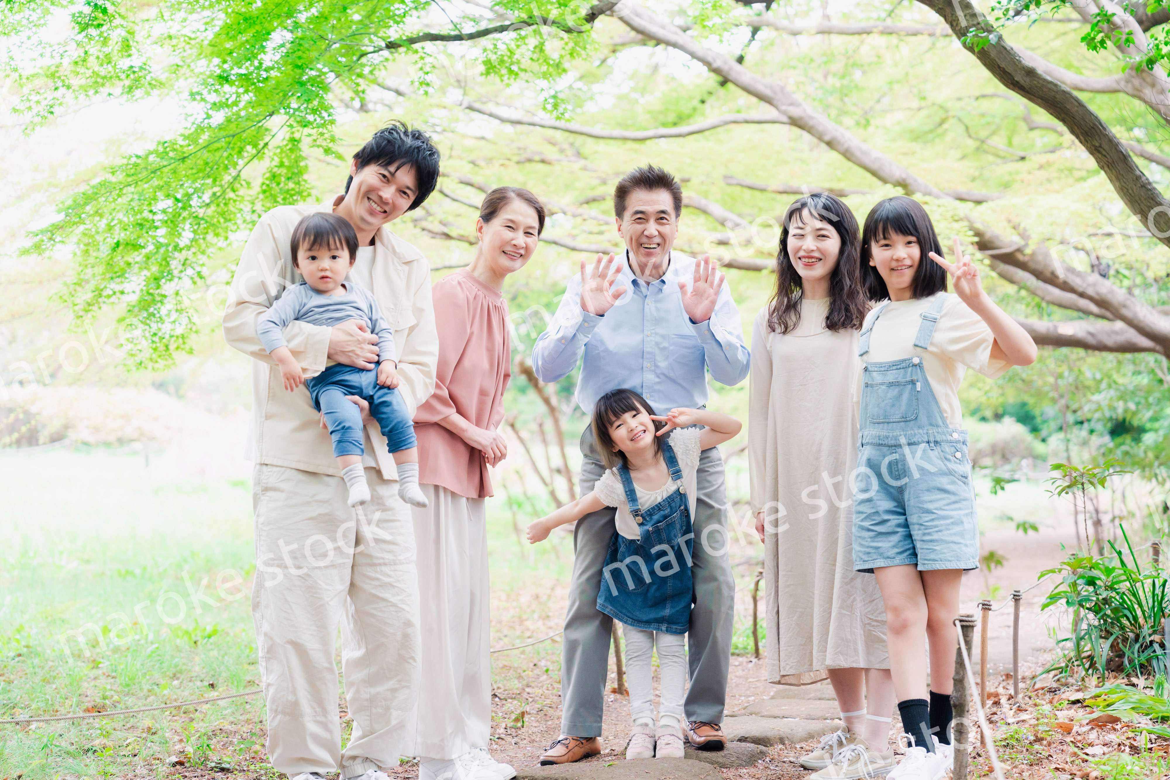 仲の良い3世代ファミリー