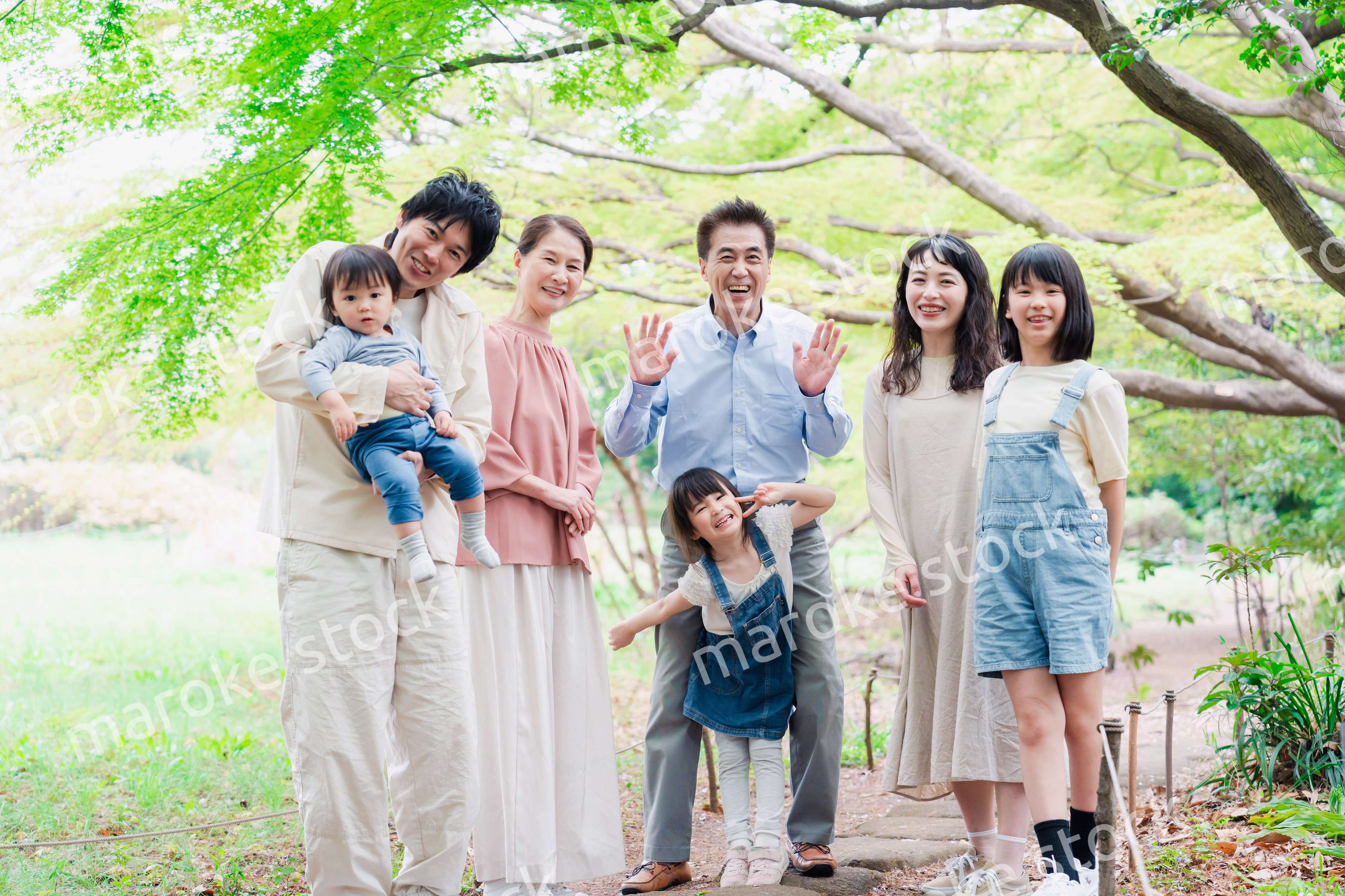 仲の良い3世代ファミリー