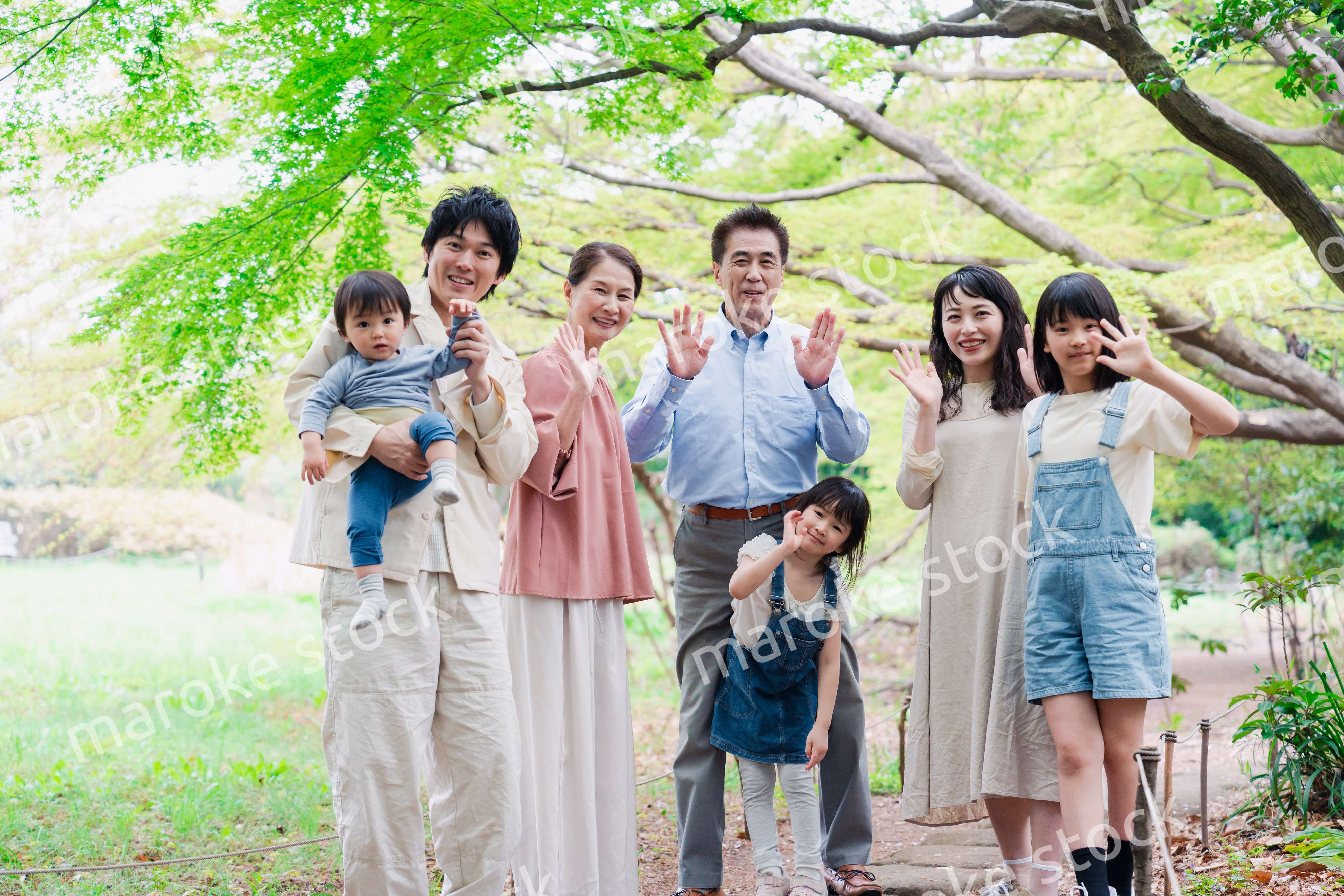 仲の良い3世代ファミリー