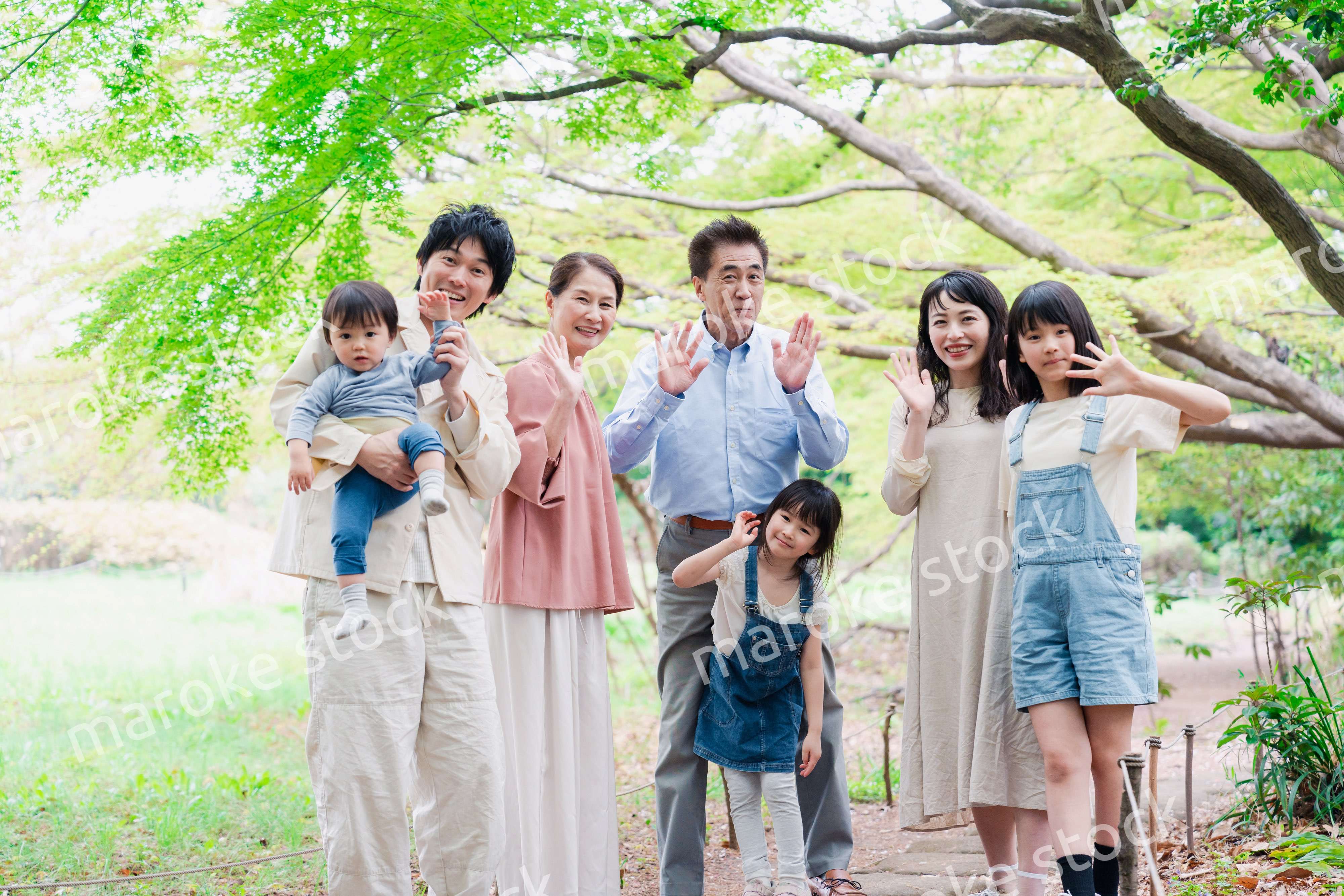 仲の良い3世代ファミリー