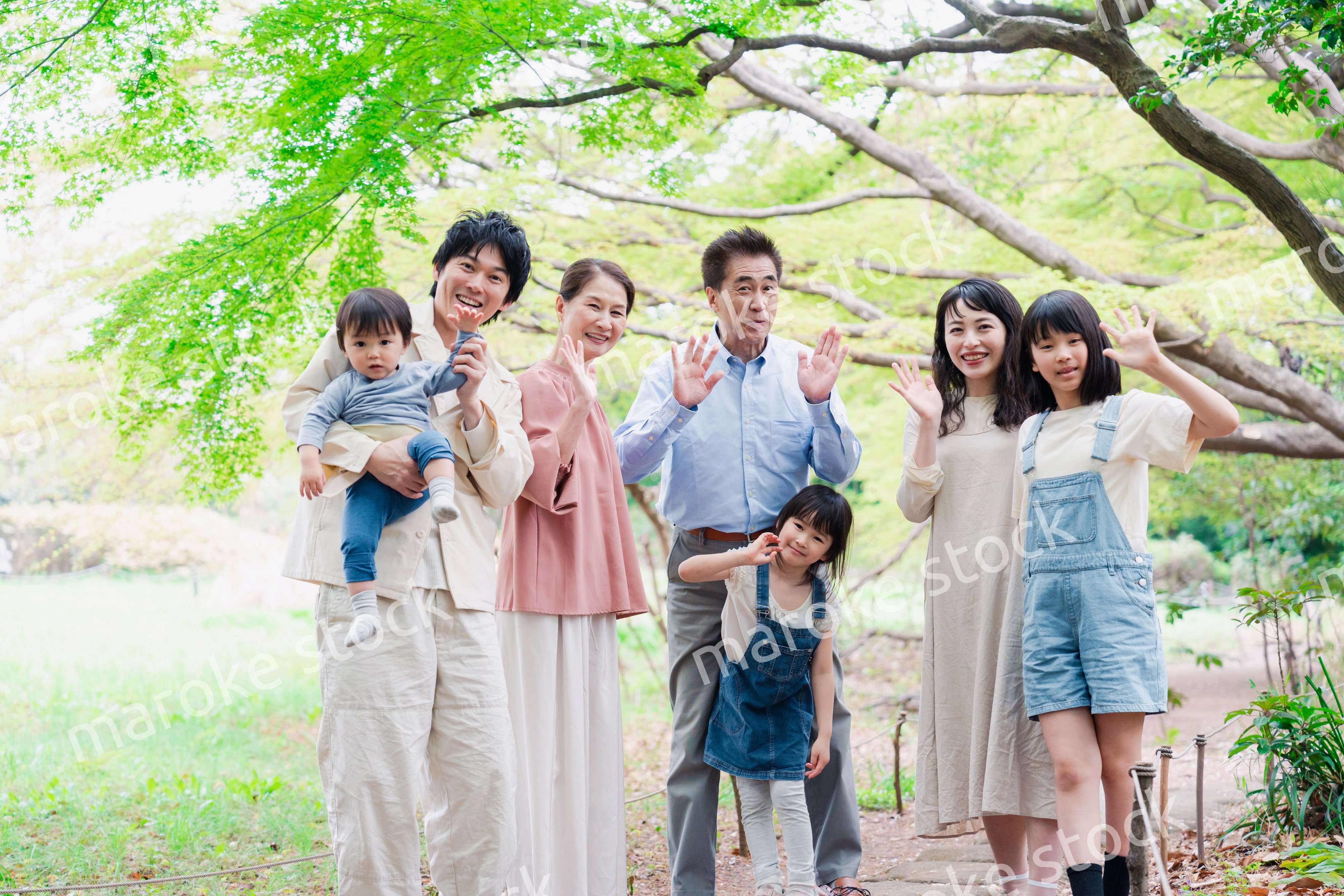 仲の良い3世代ファミリー