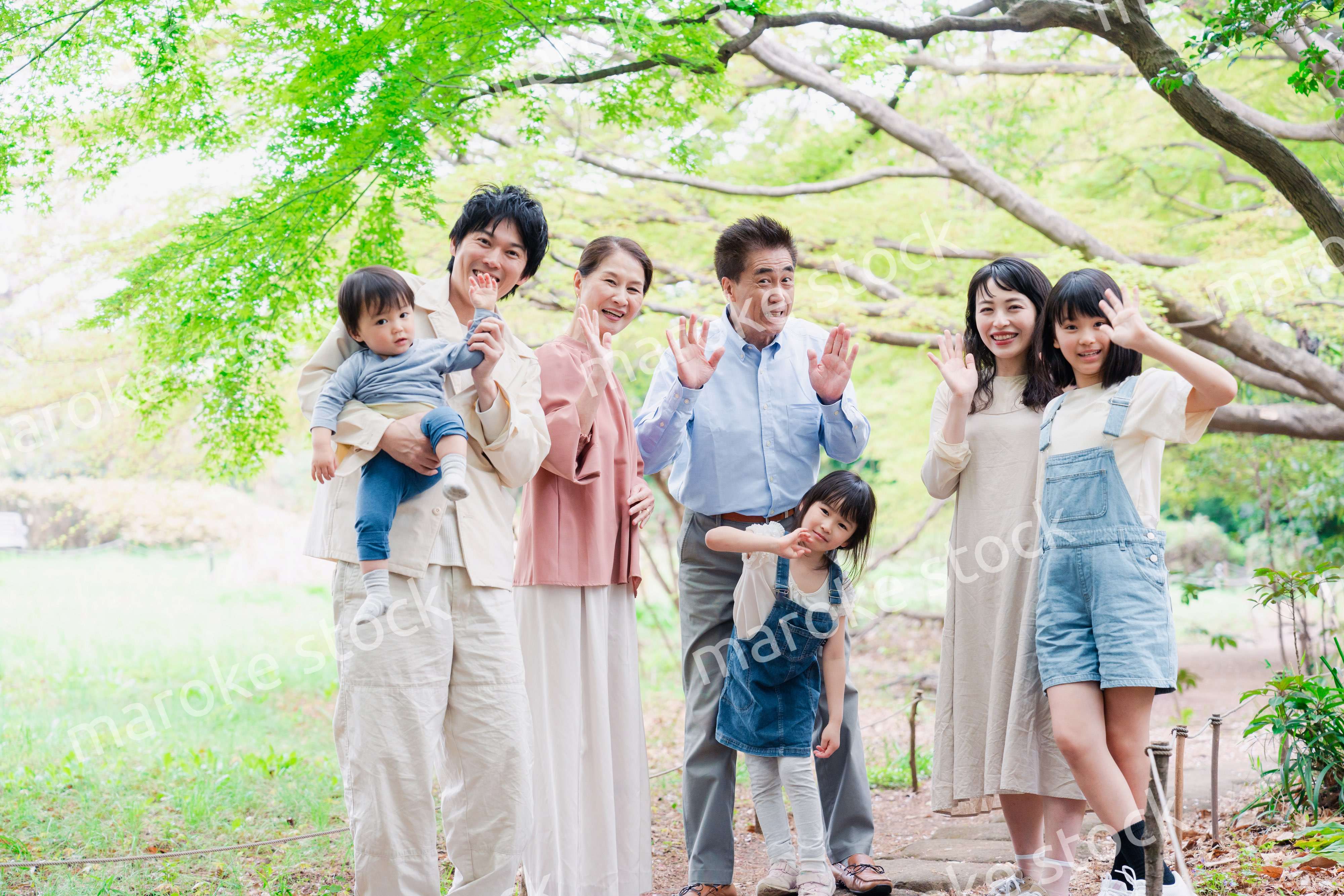 仲の良い3世代ファミリー