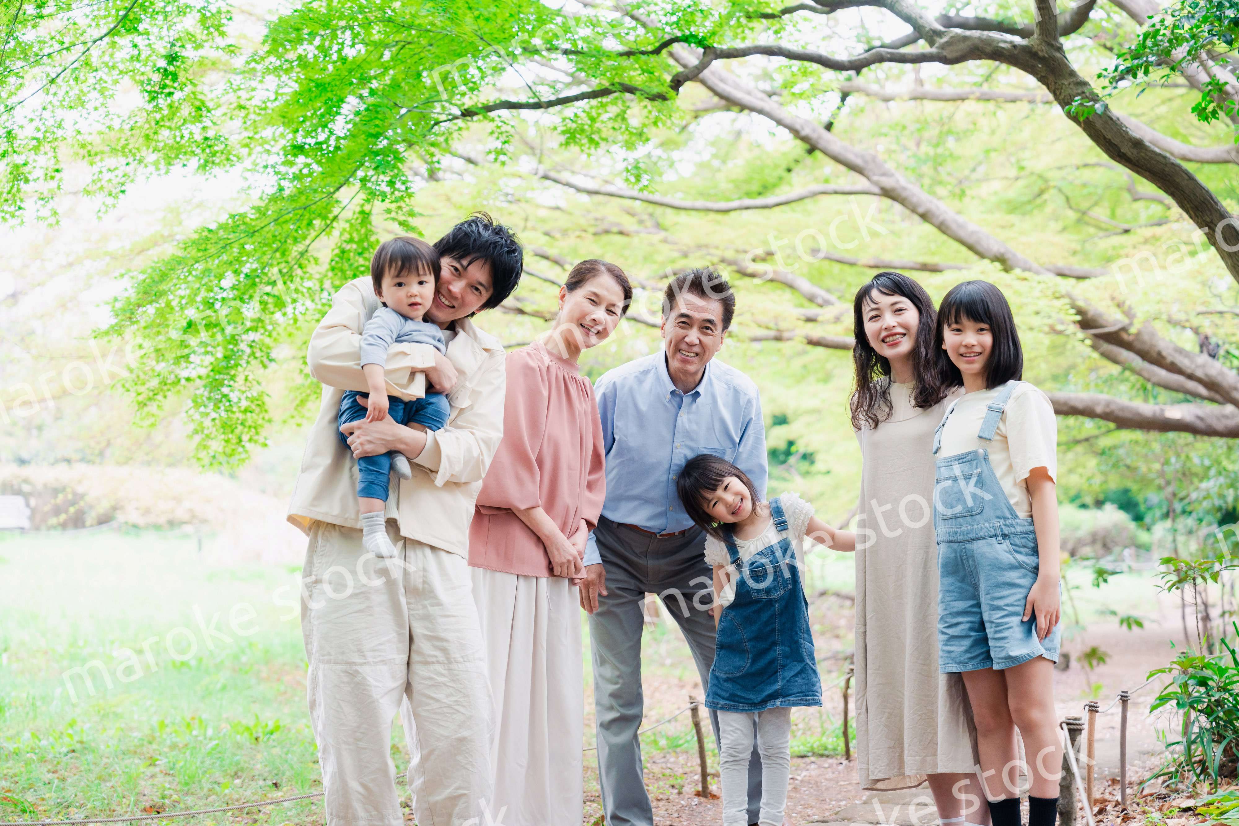 仲の良い3世代ファミリー