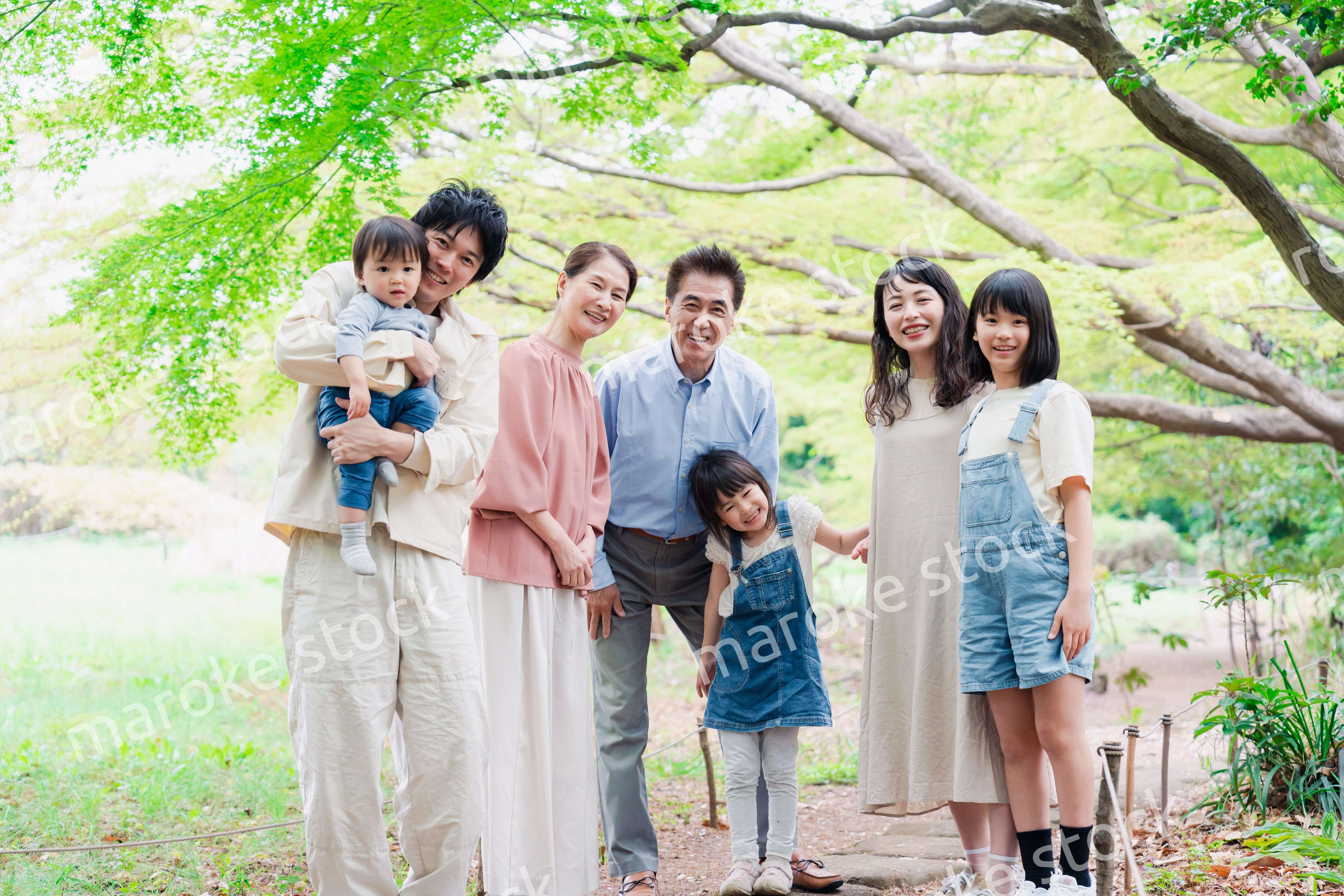 仲の良い3世代ファミリー