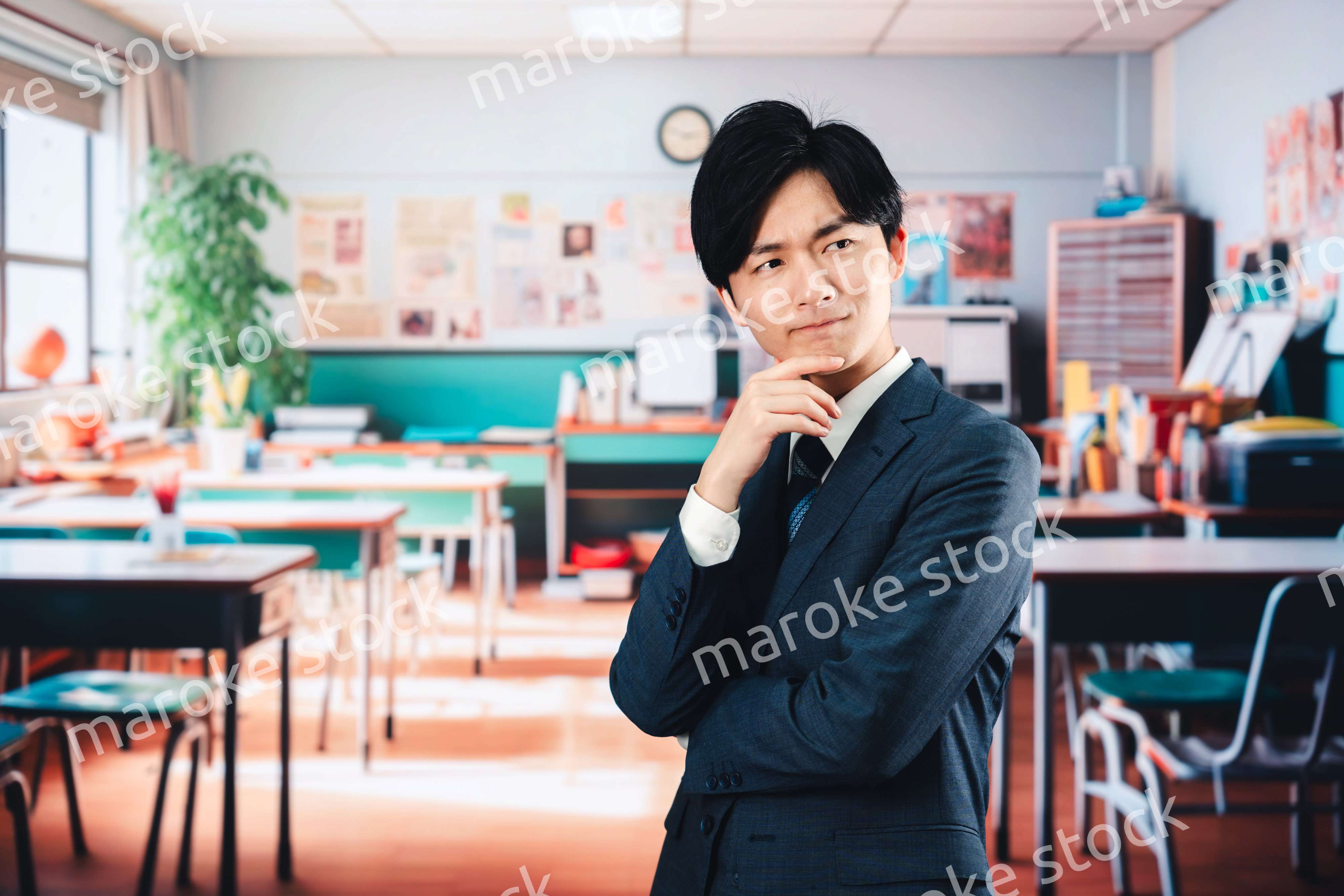 学校で悩む男性教師