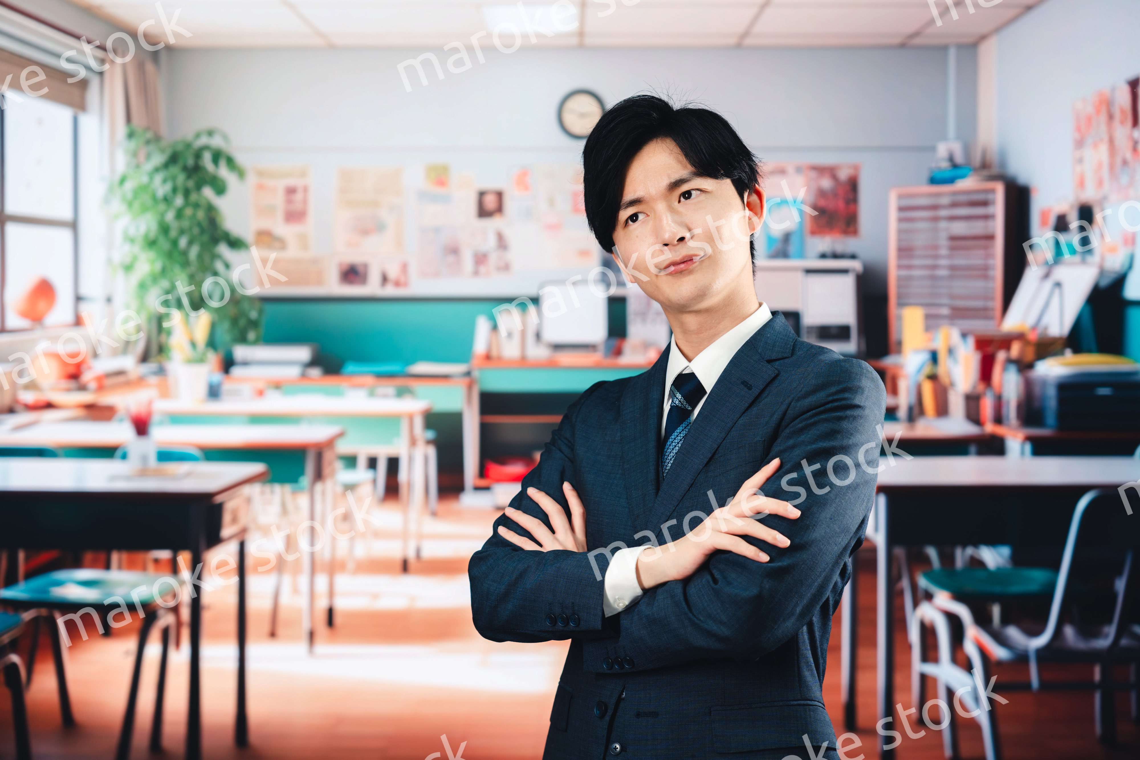 学校で悩む男性教師