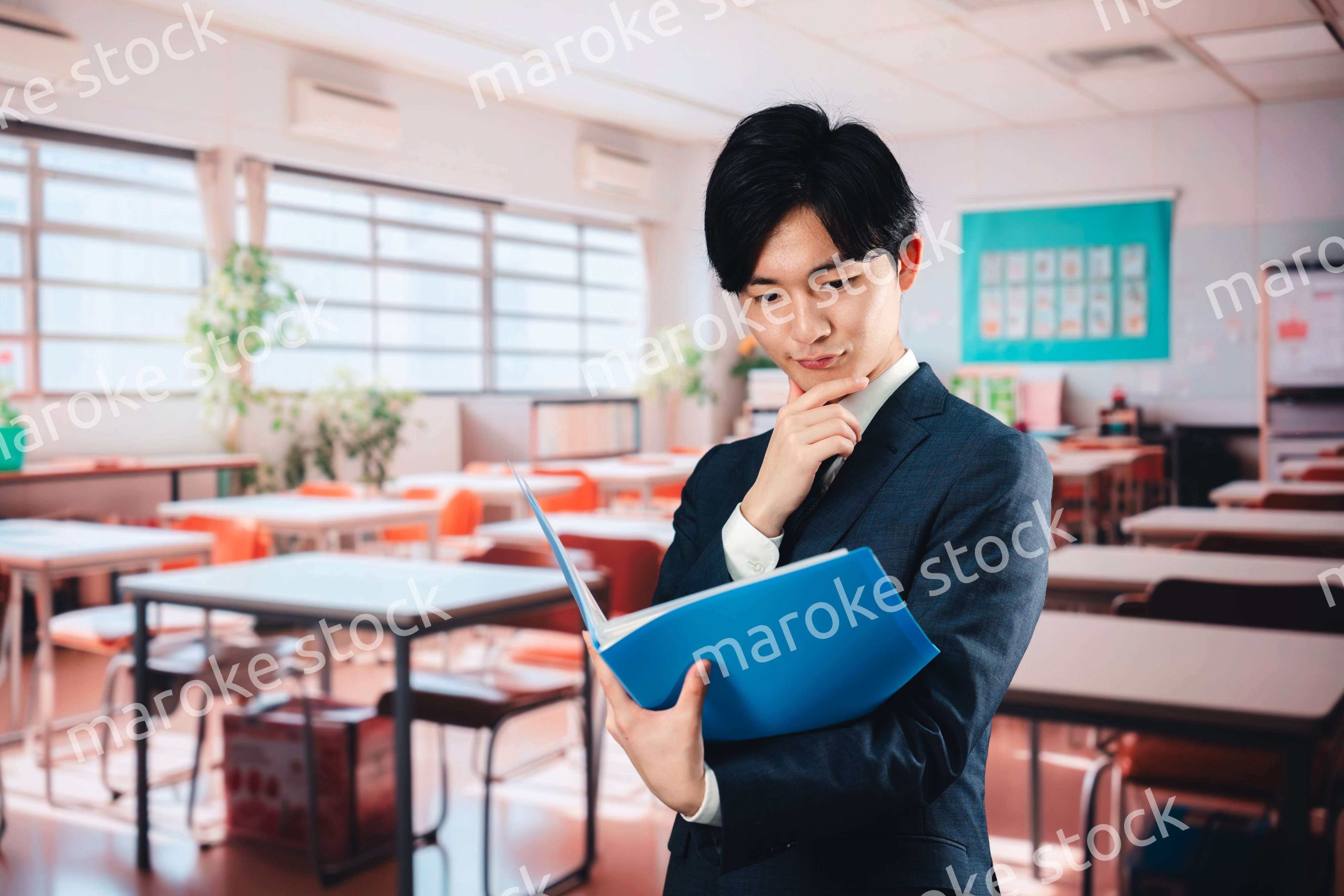 学校で悩む男性教師