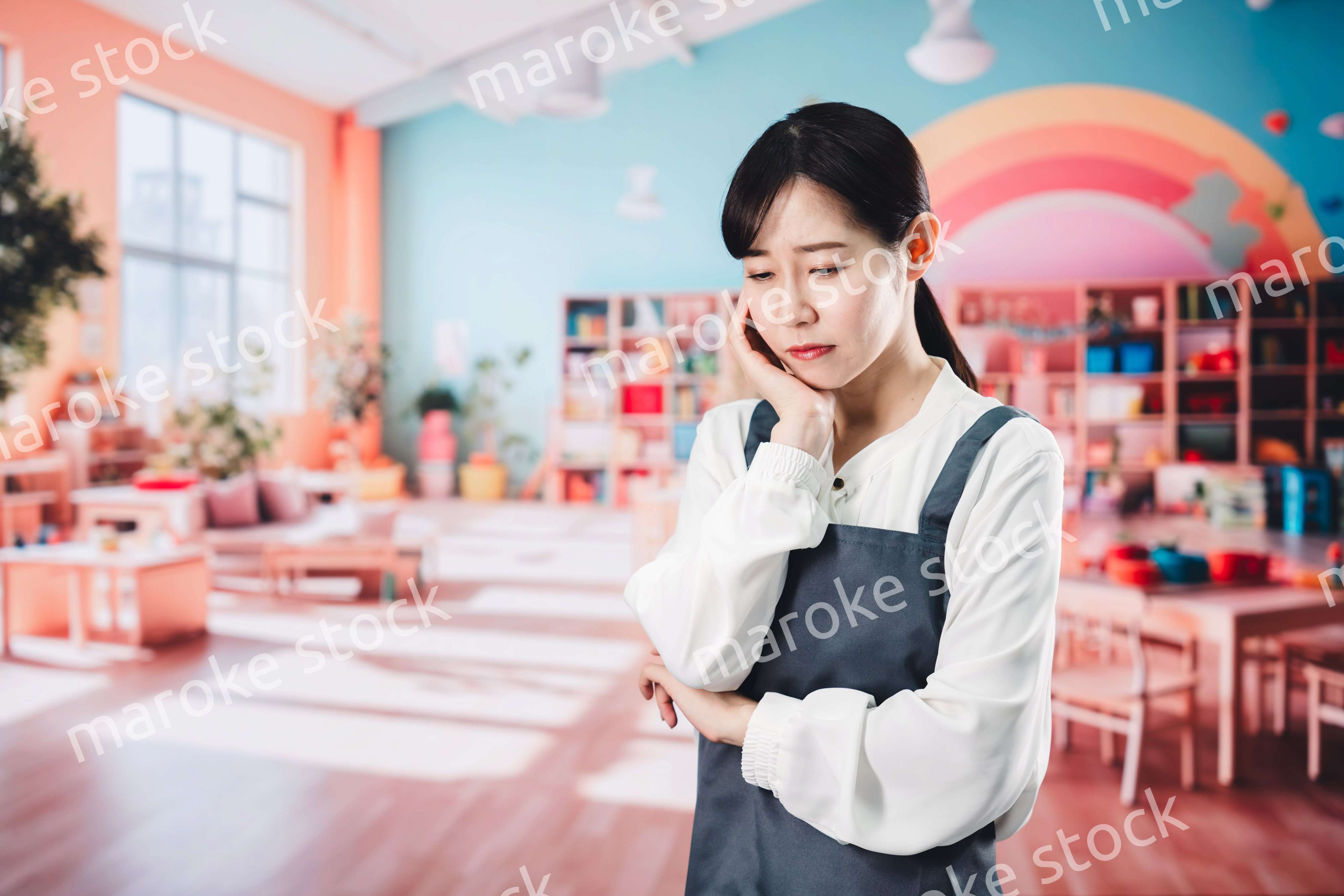 多忙に悩む保育士