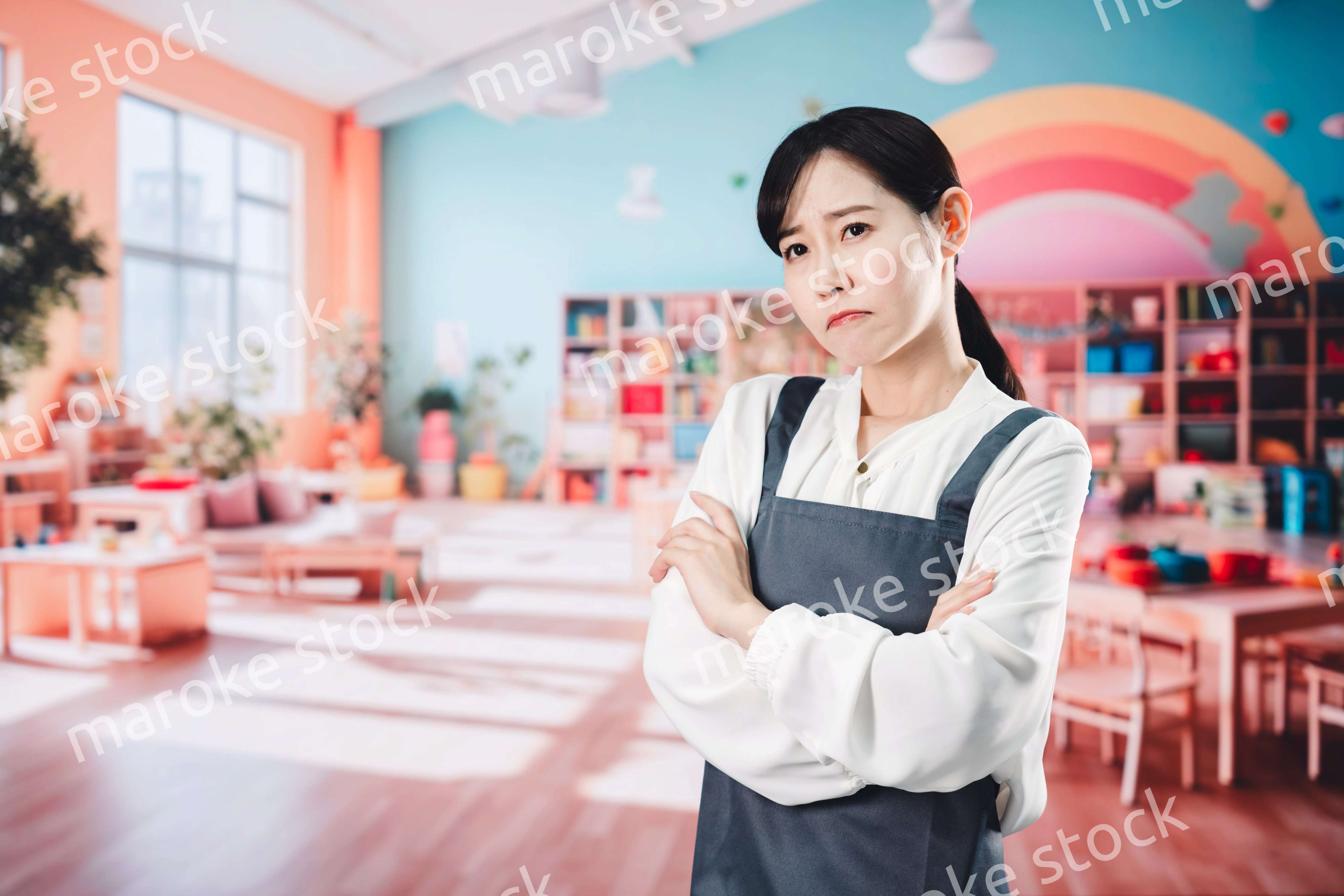 多忙に悩む保育士