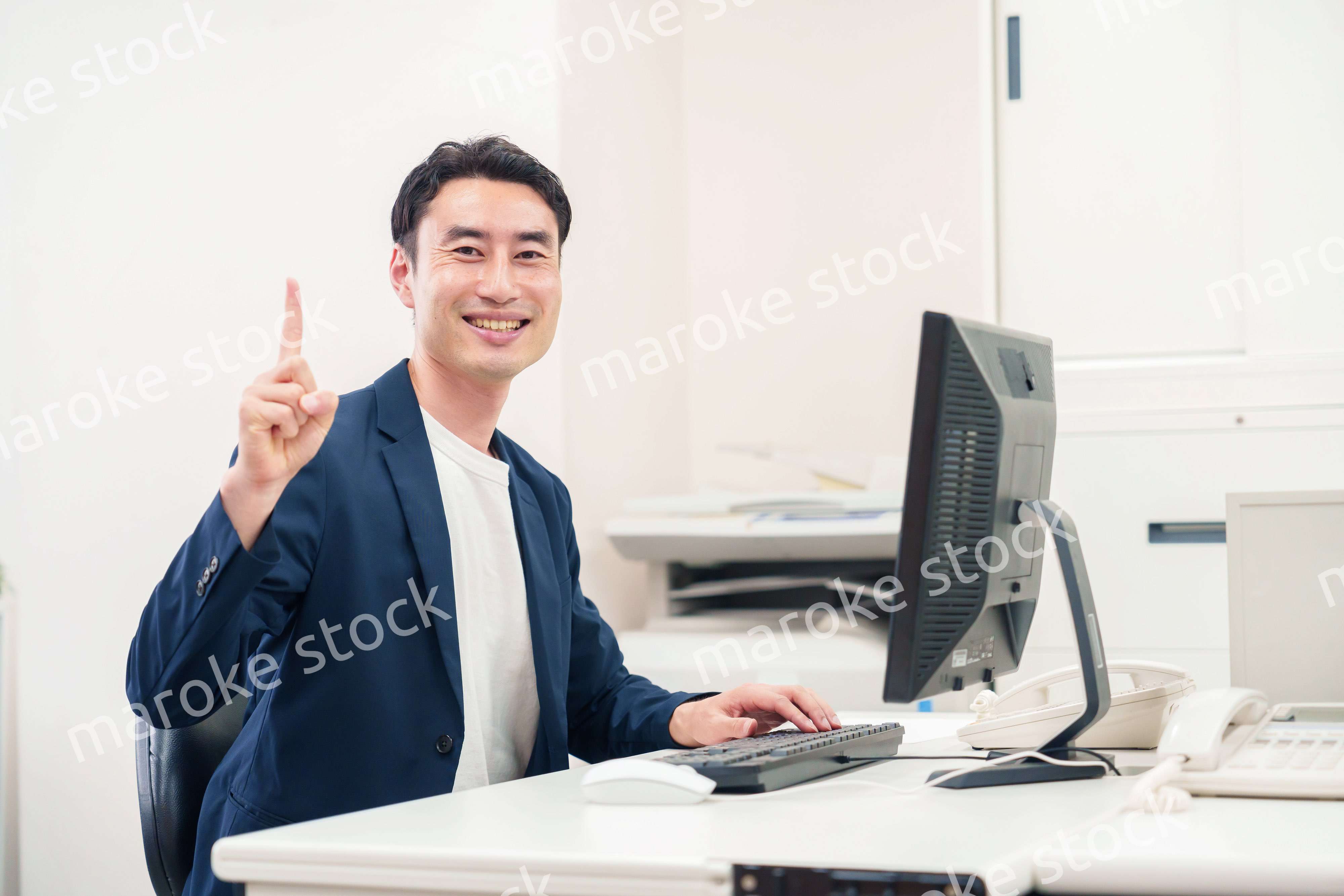 ビジネスカジュアルで働く上司