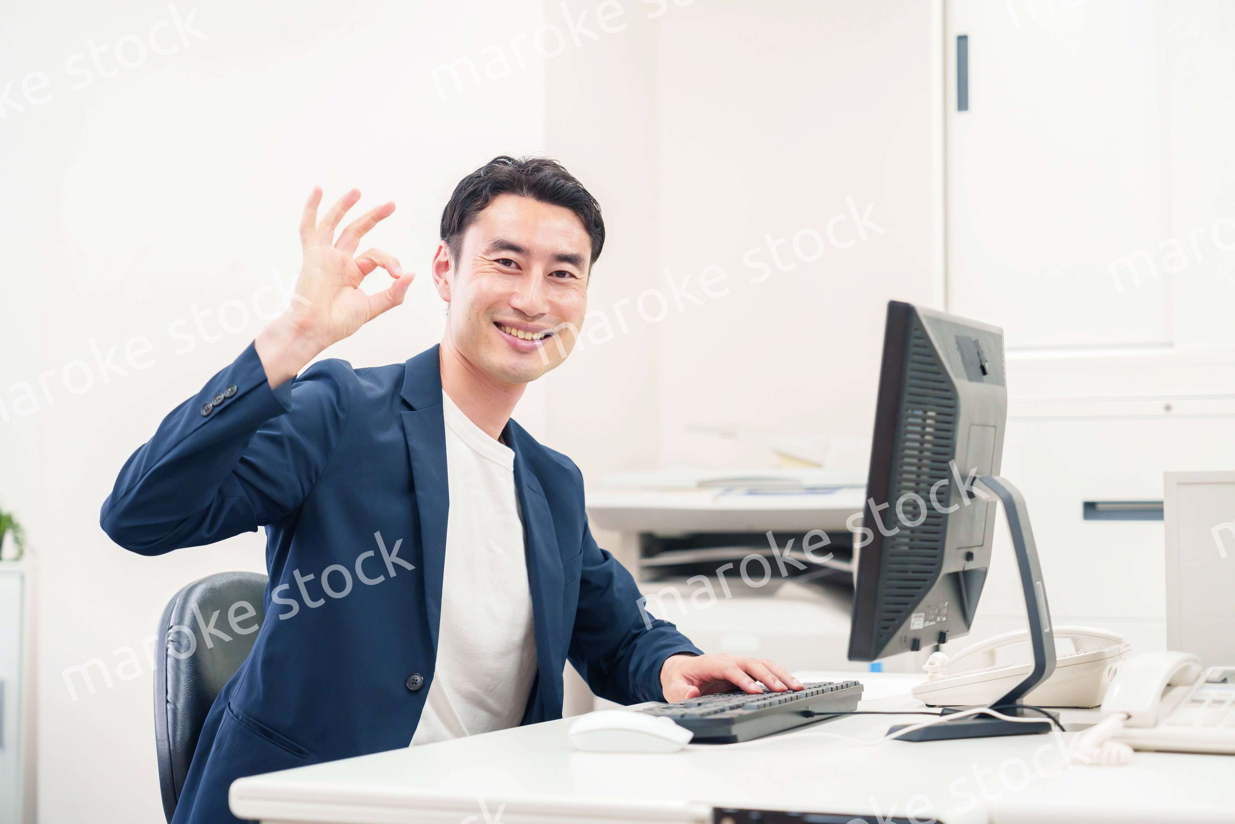 ビジネスカジュアルで働く上司