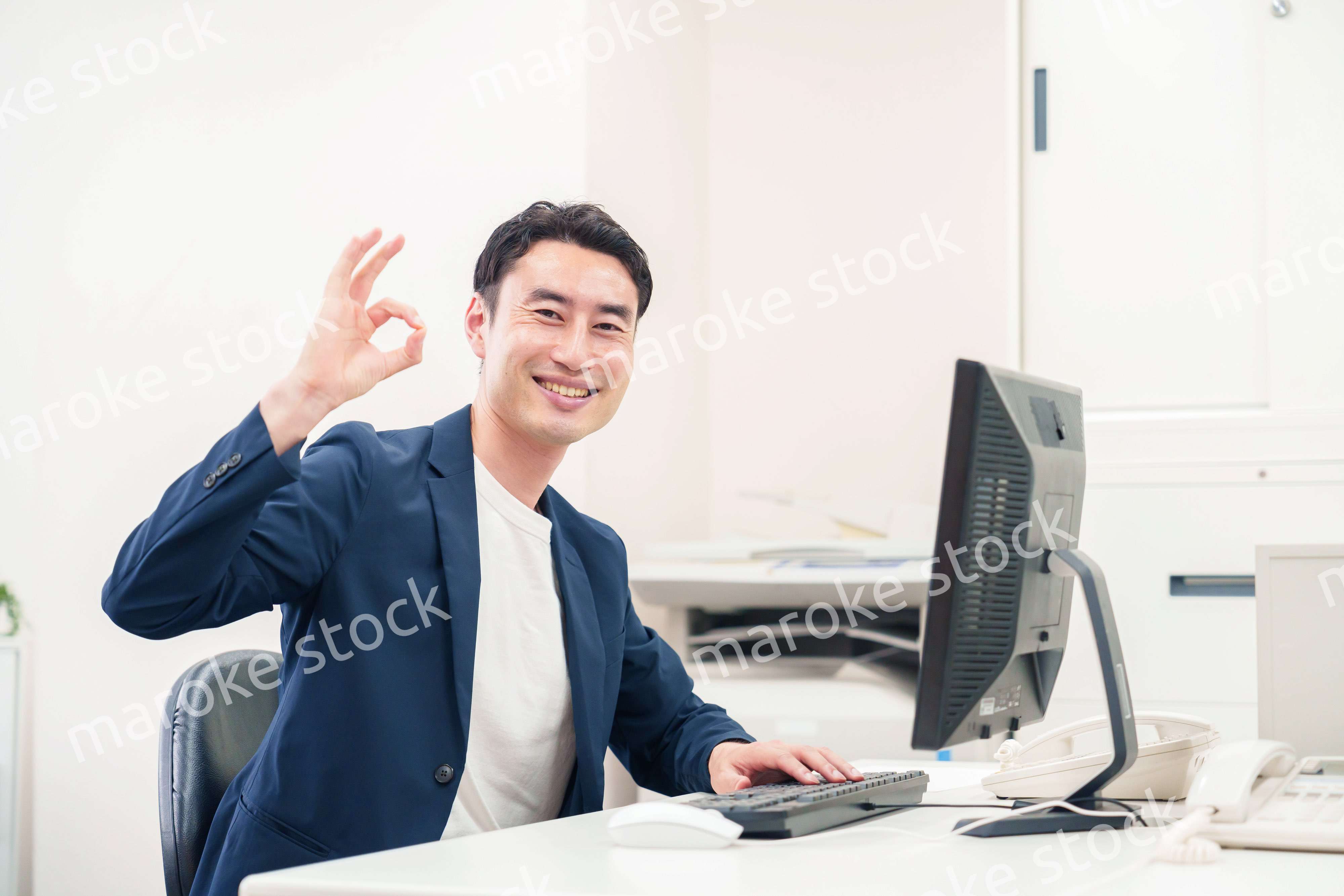 ビジネスカジュアルで働く上司