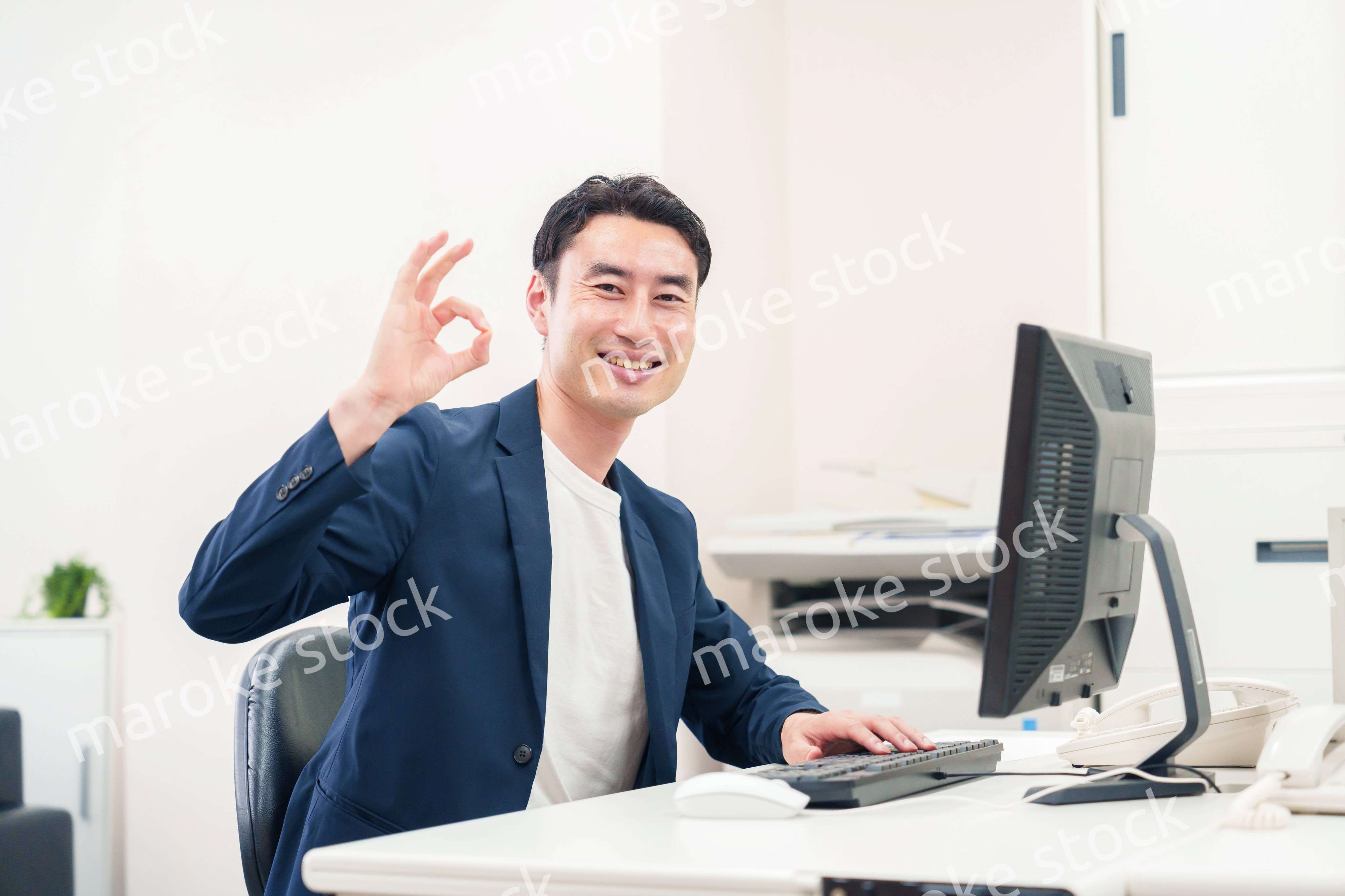 ビジネスカジュアルで働く上司