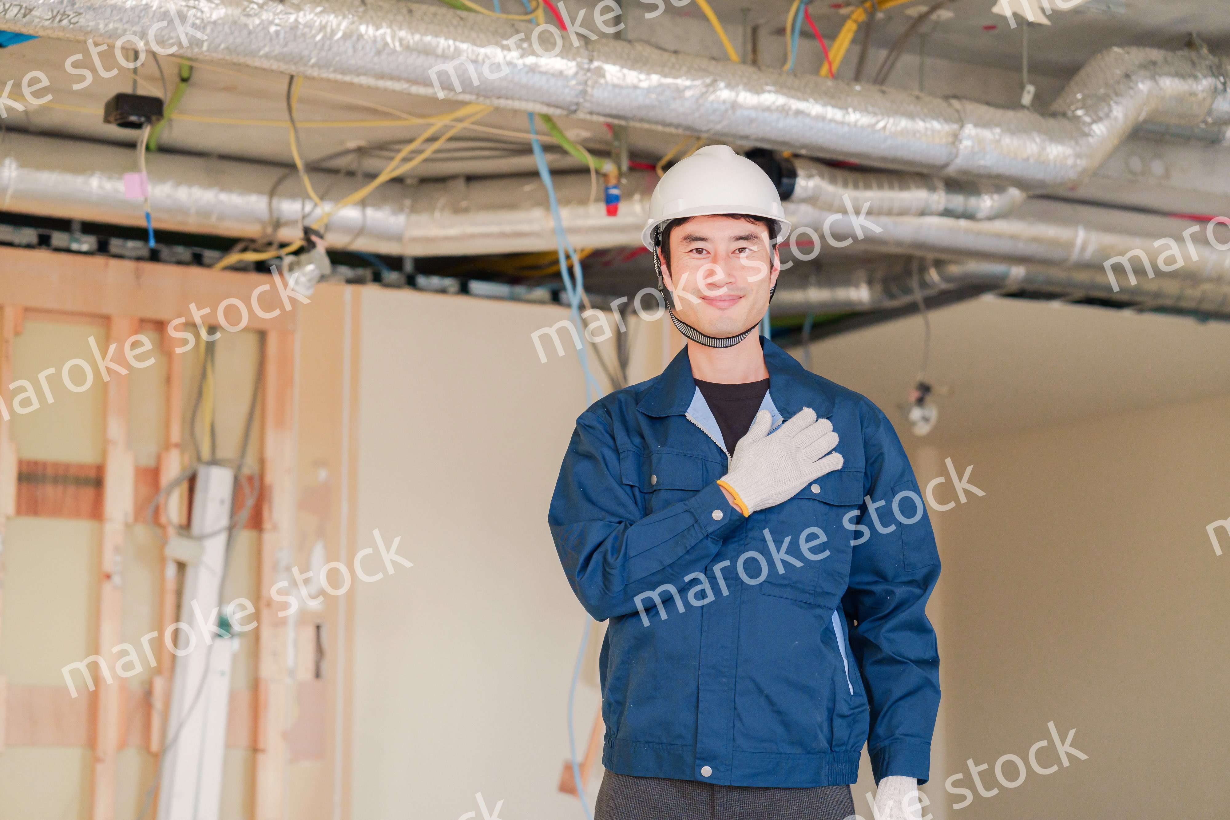 工事現場の現場責任者