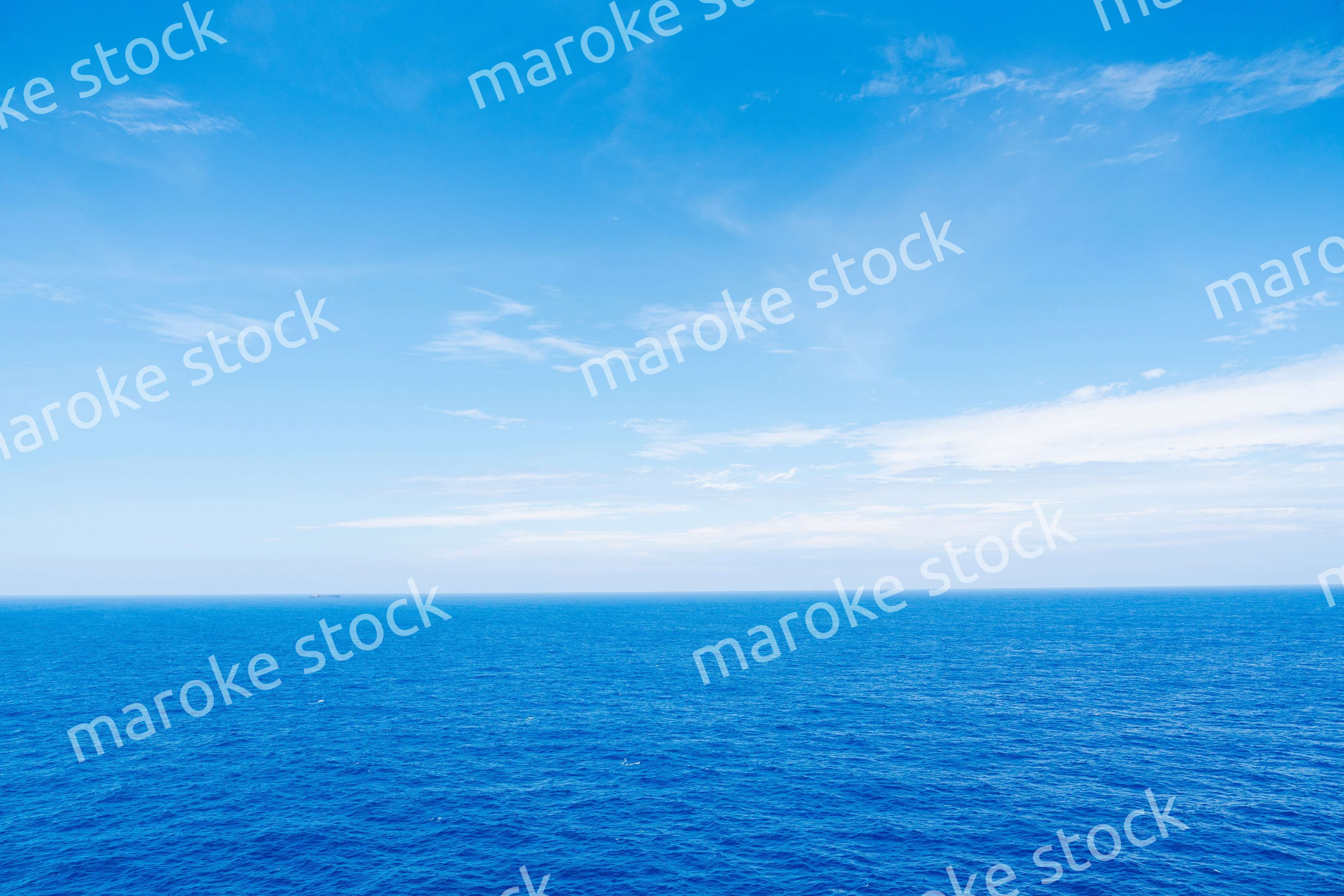 大洋を航海する船