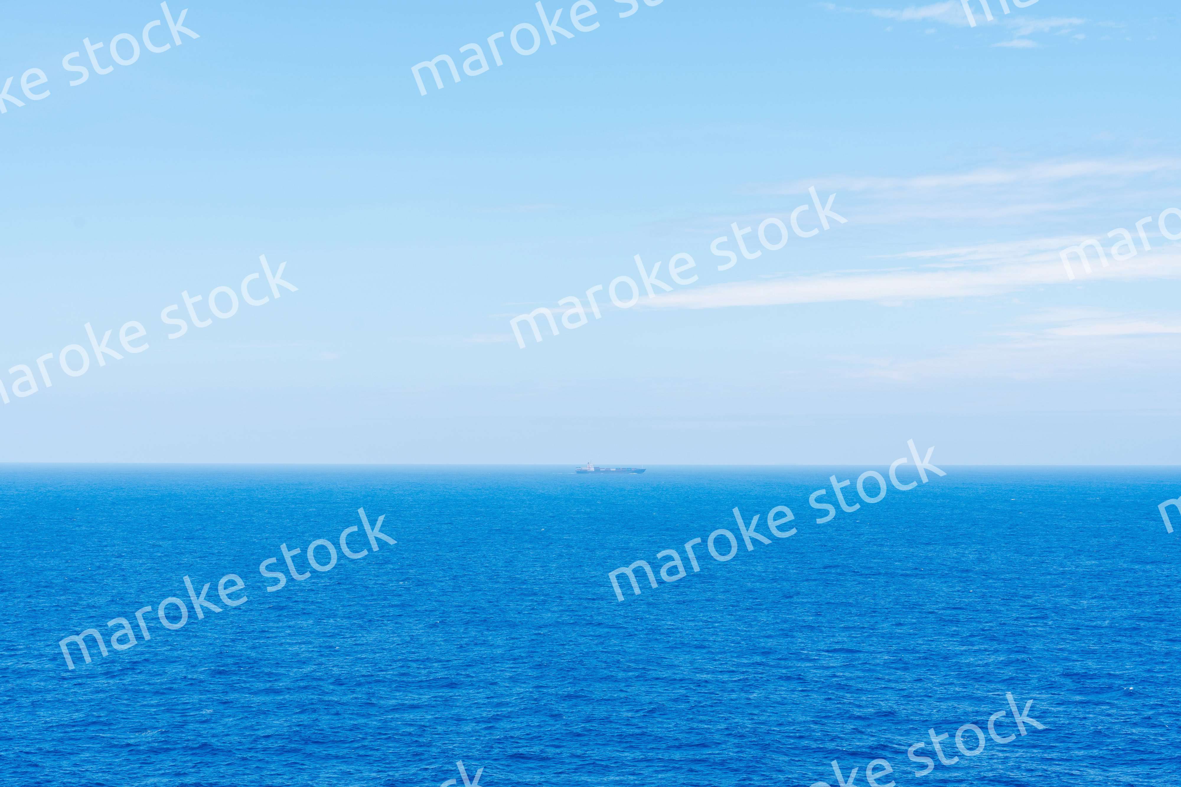 大洋を航海する船