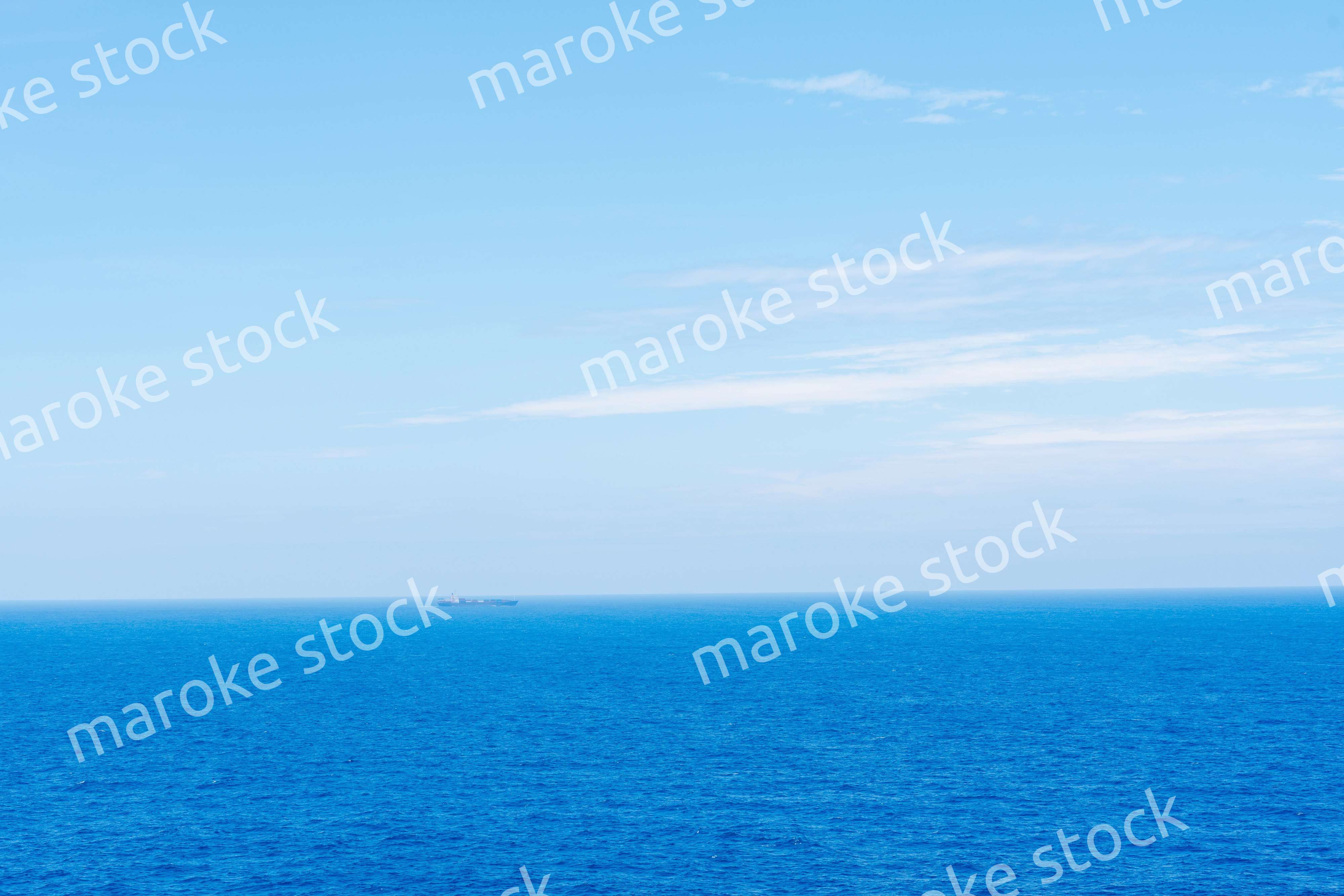 大洋を航海する船