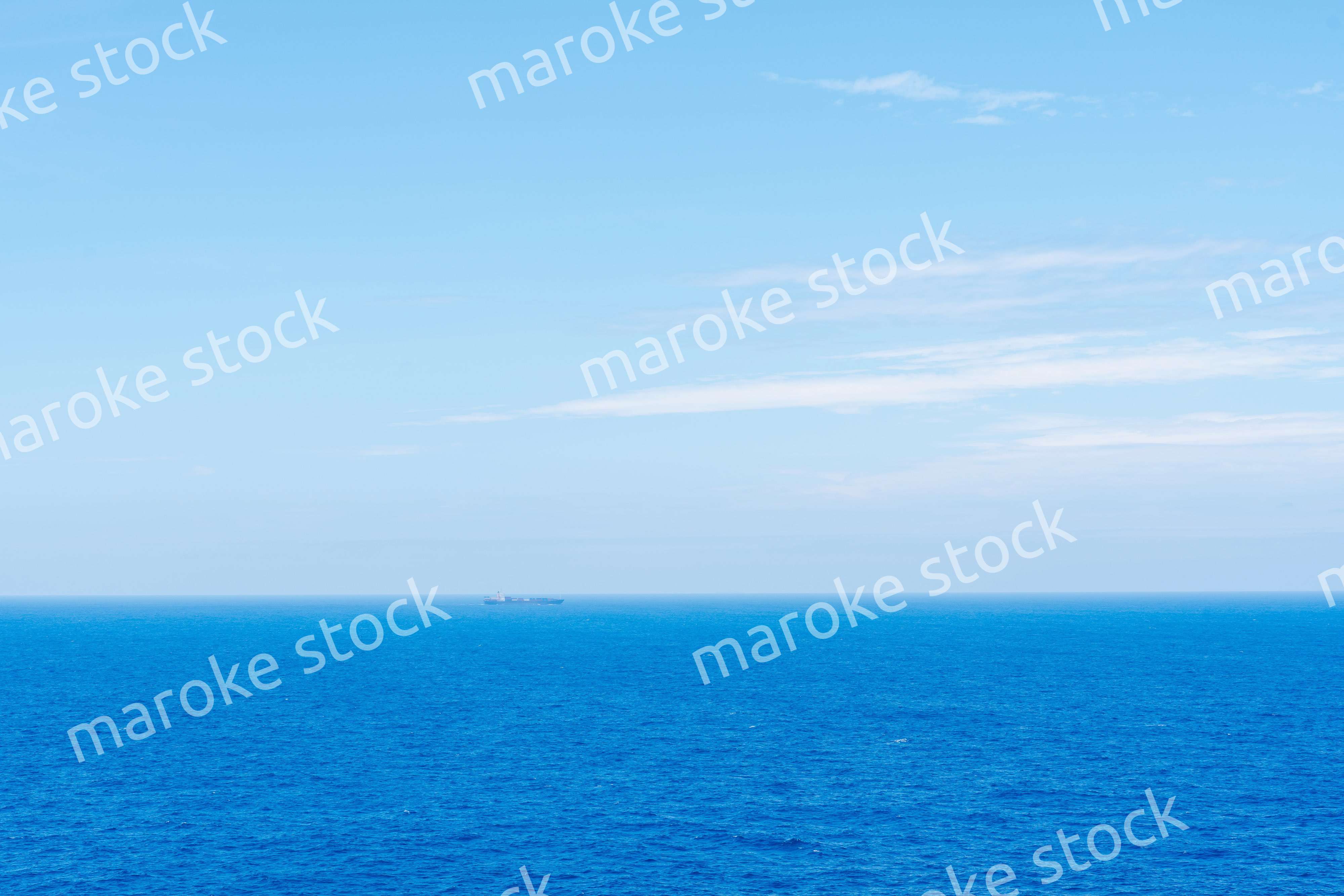 大洋を航海する船