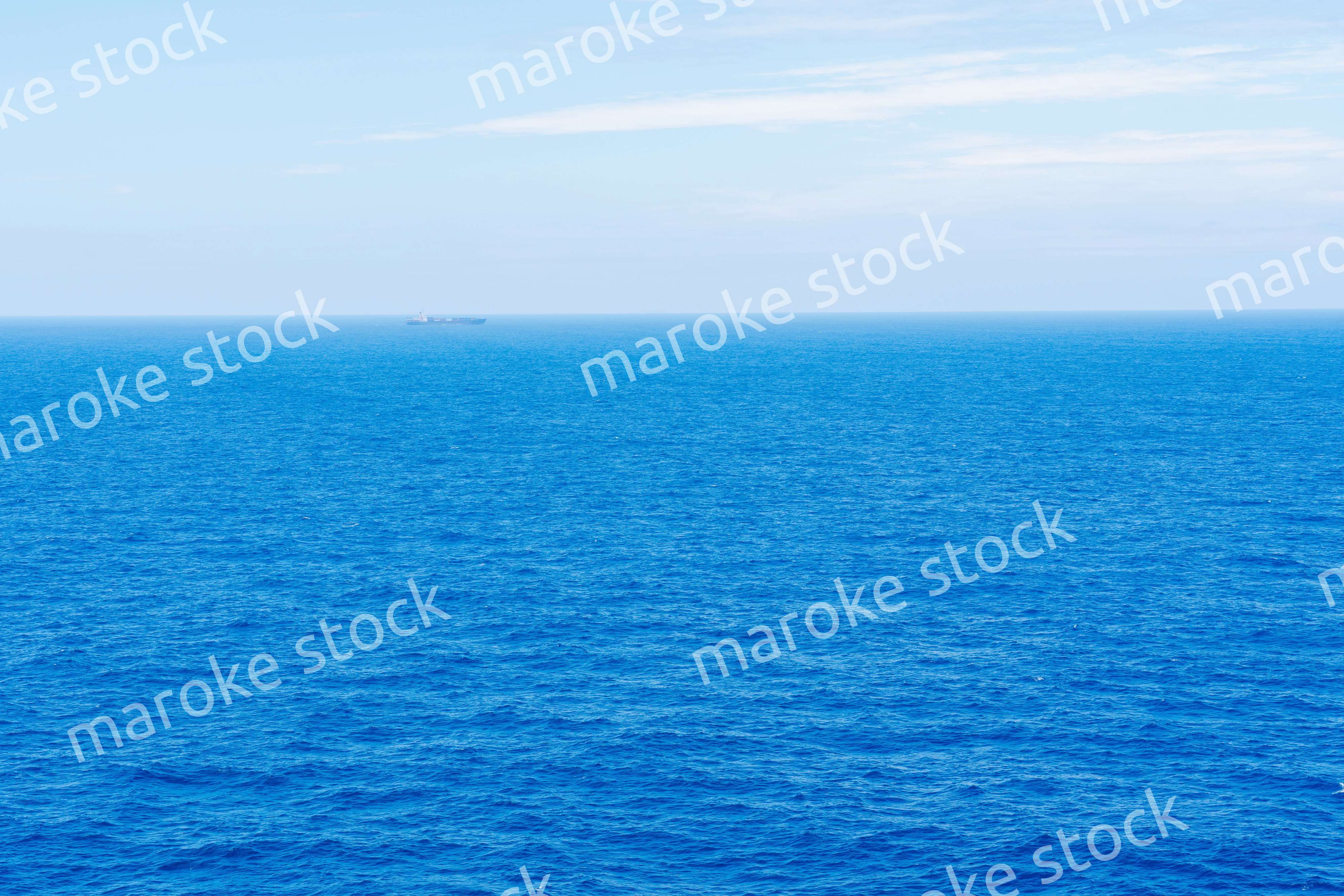 大洋を航海する船