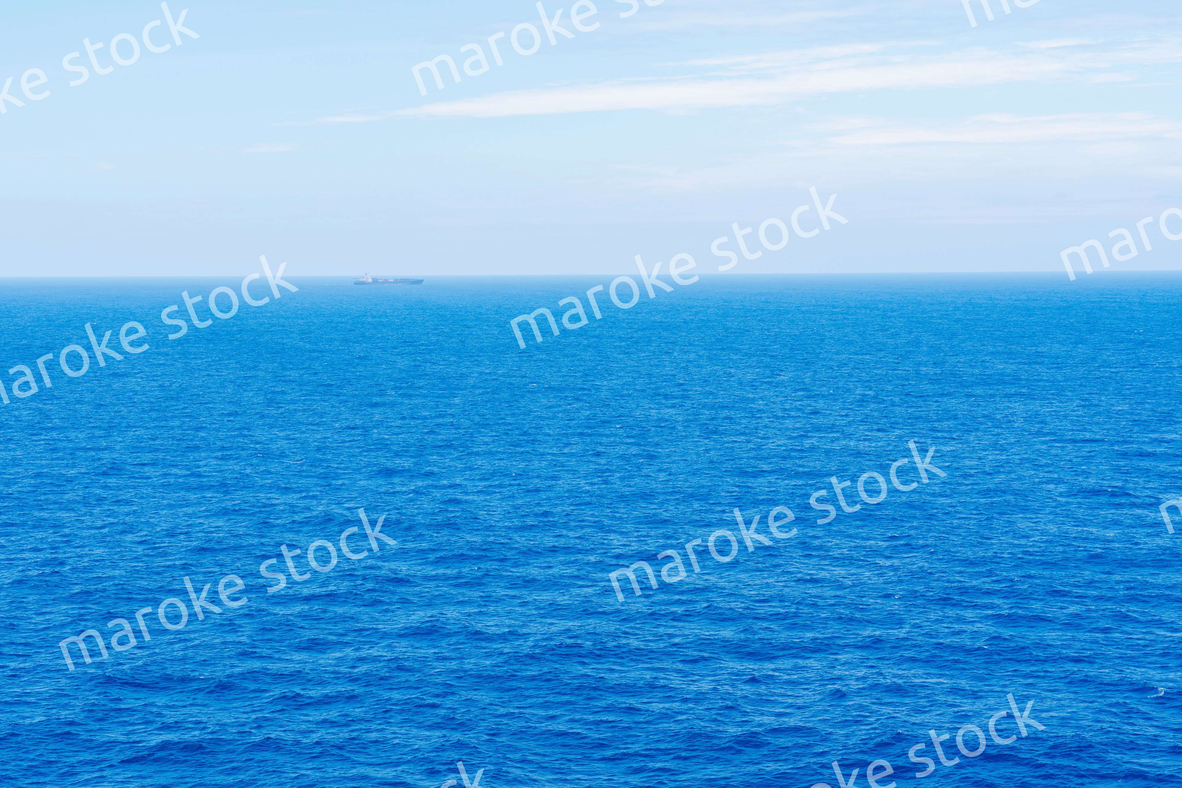 大洋を航海する船