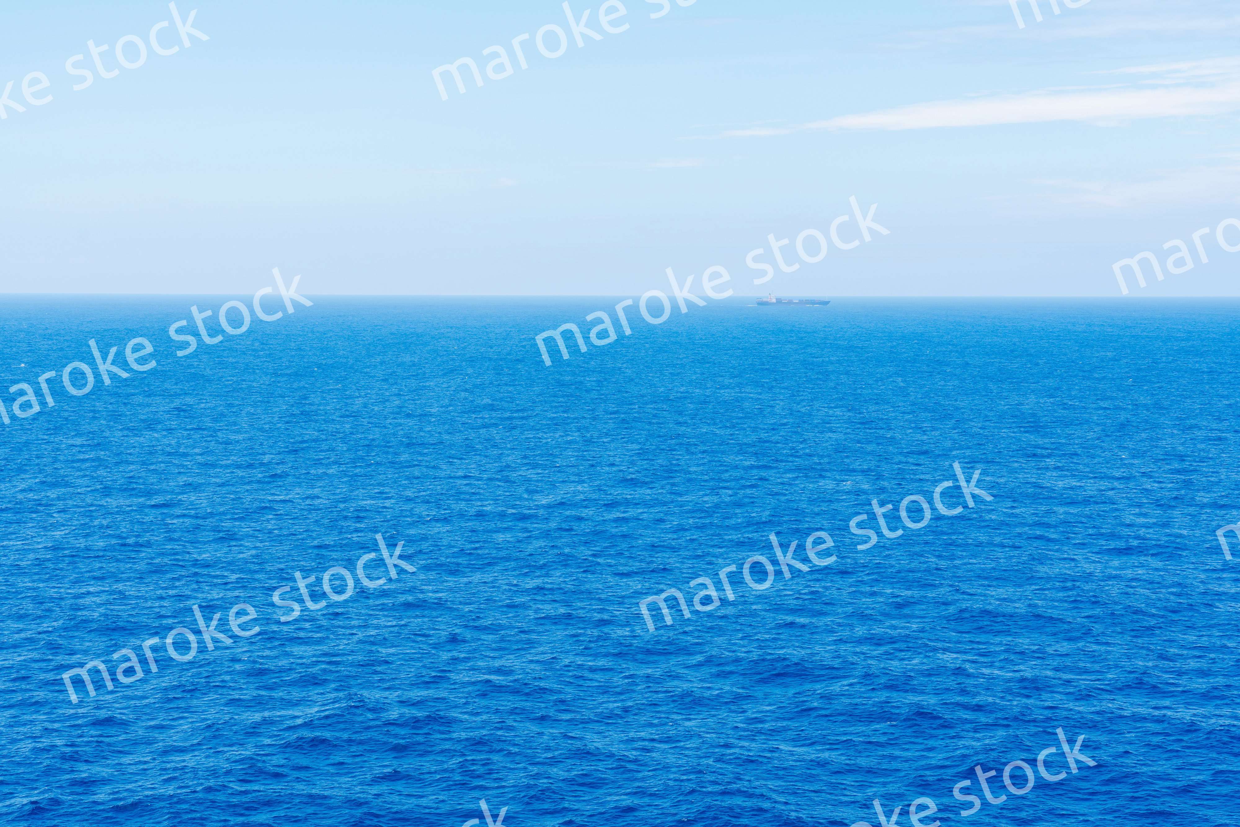 大洋を航海する船