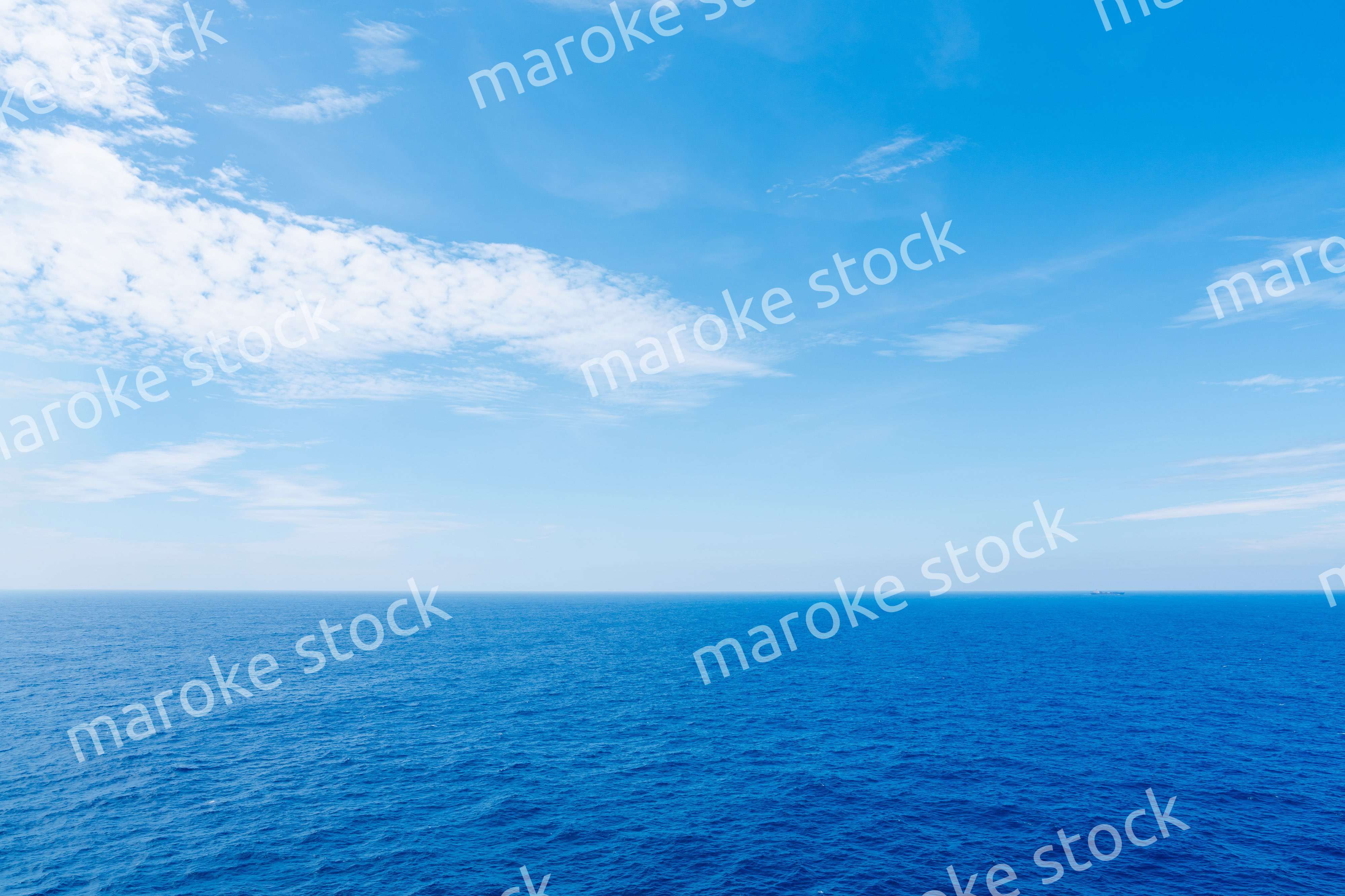 大洋を航海する船