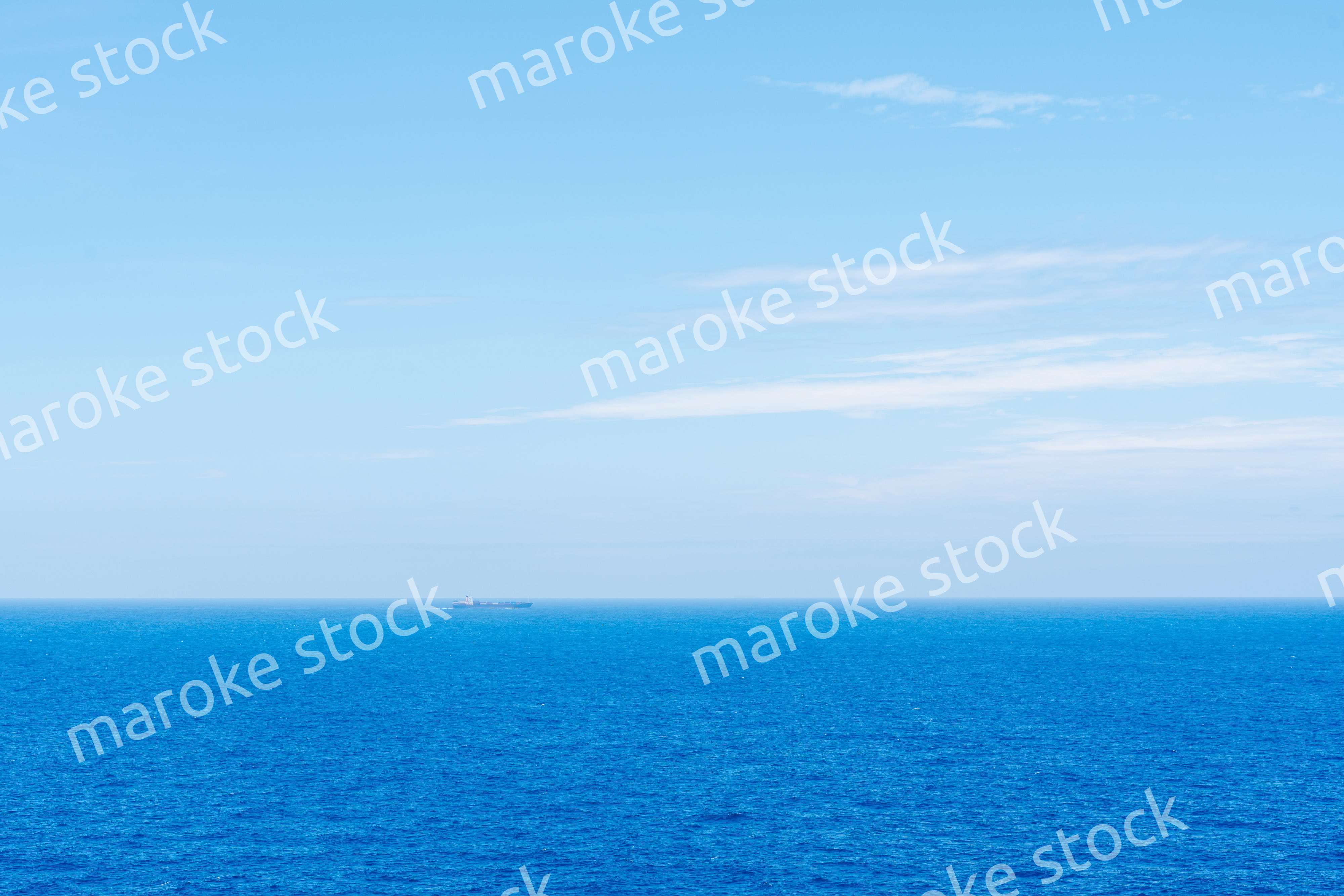 大洋を航海する船