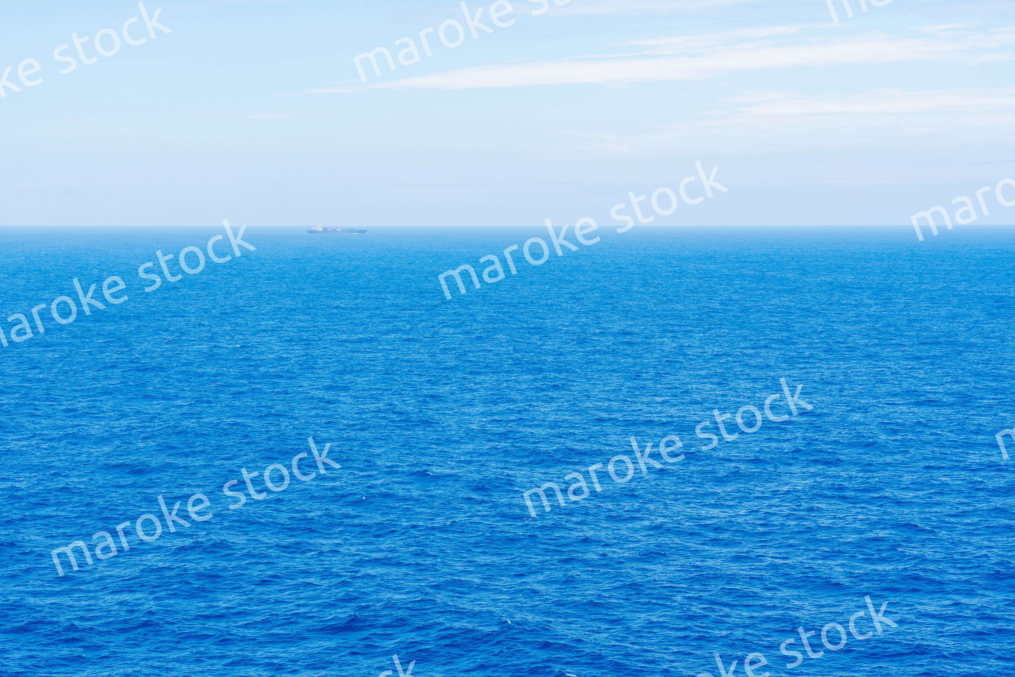 大洋を航海する船