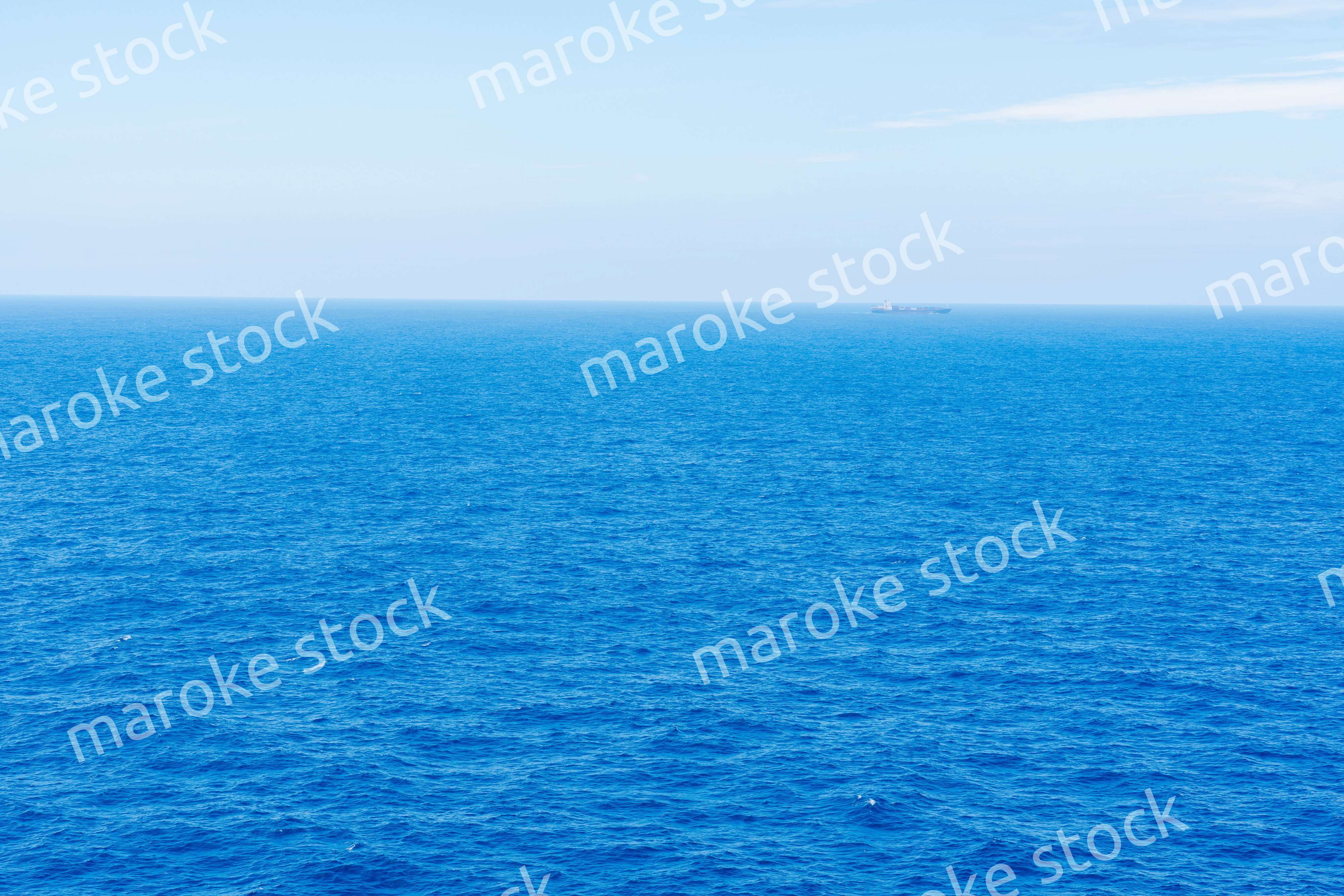 大洋を航海する船